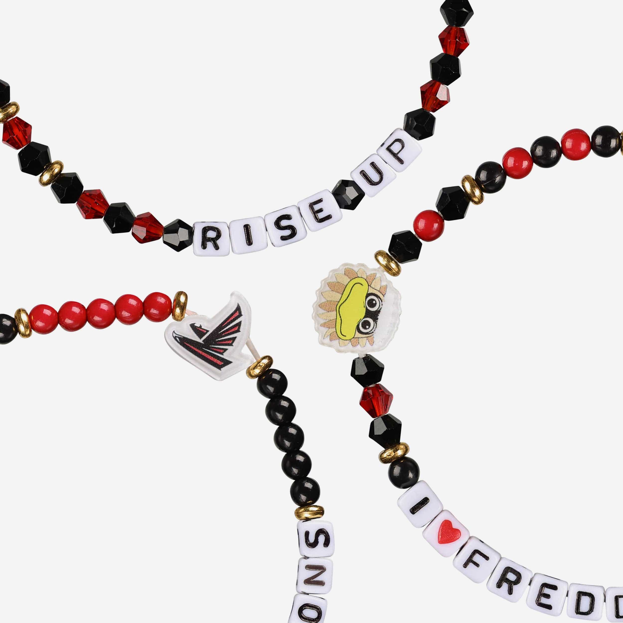 Atlanta Falcons 3 Pack Friendship Bracelet - Image 2