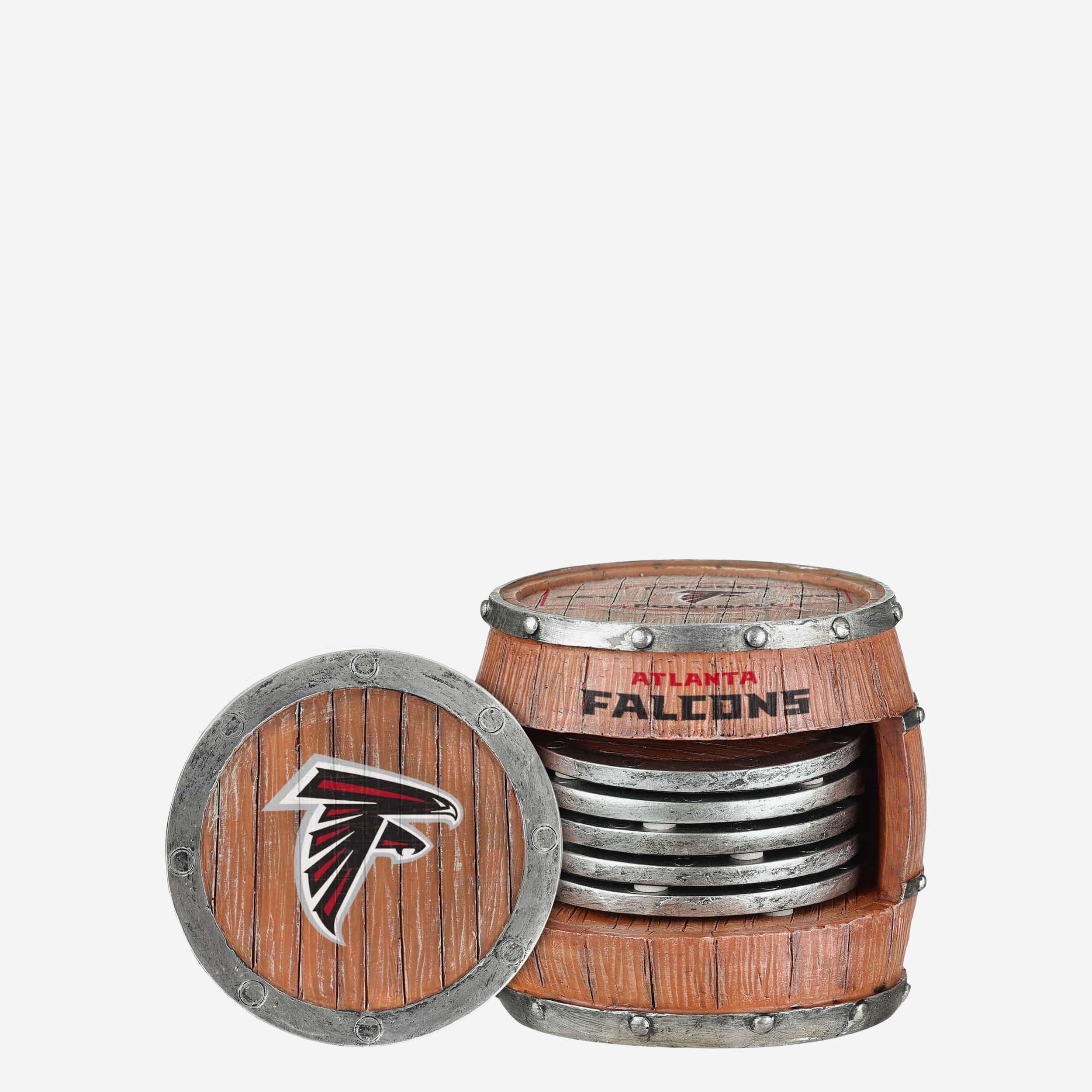 Atlanta Falcons 5 Pack Barrel Coaster Set