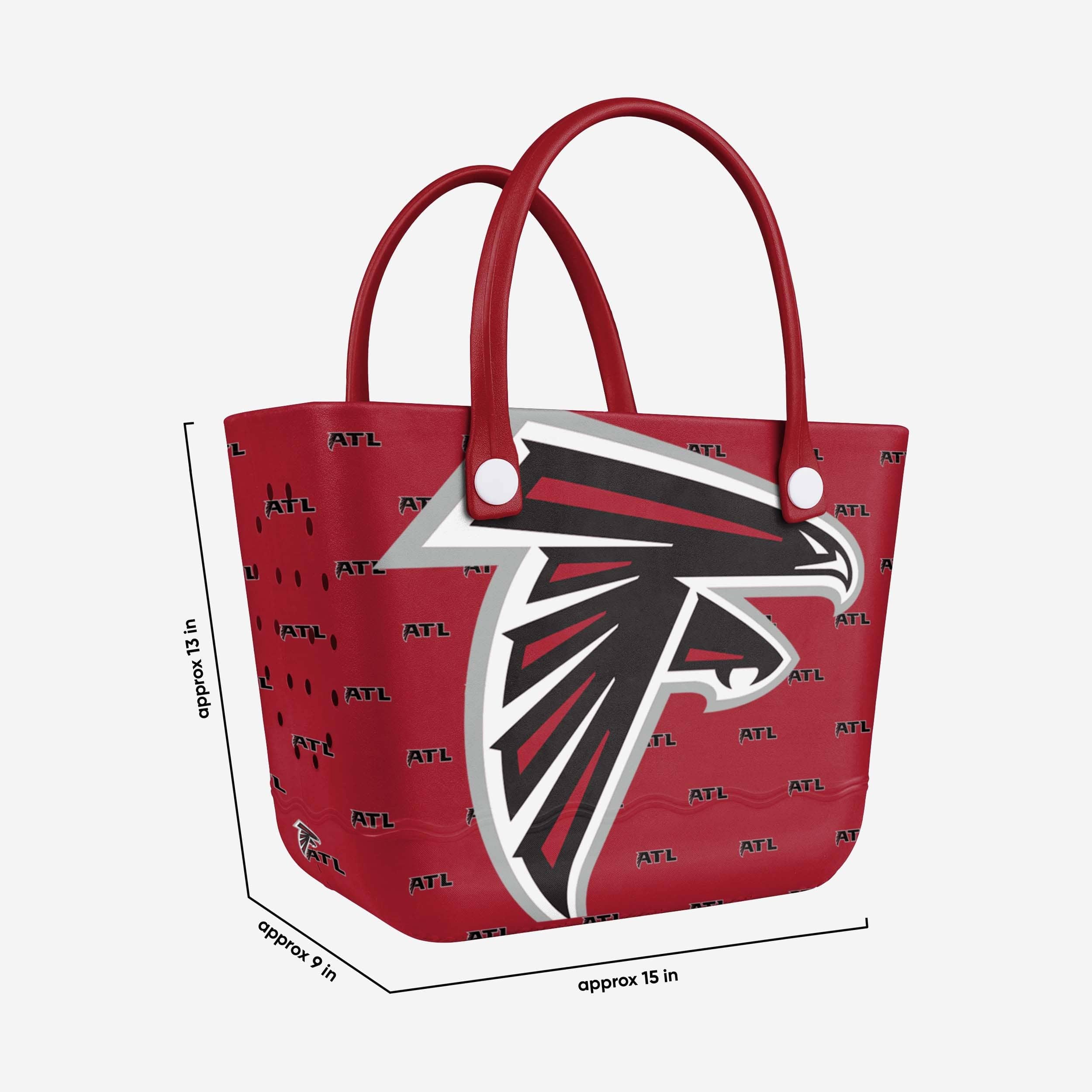 Atlanta Falcons Big Logo Mini Print Tailgate Tote Bag - Image 3