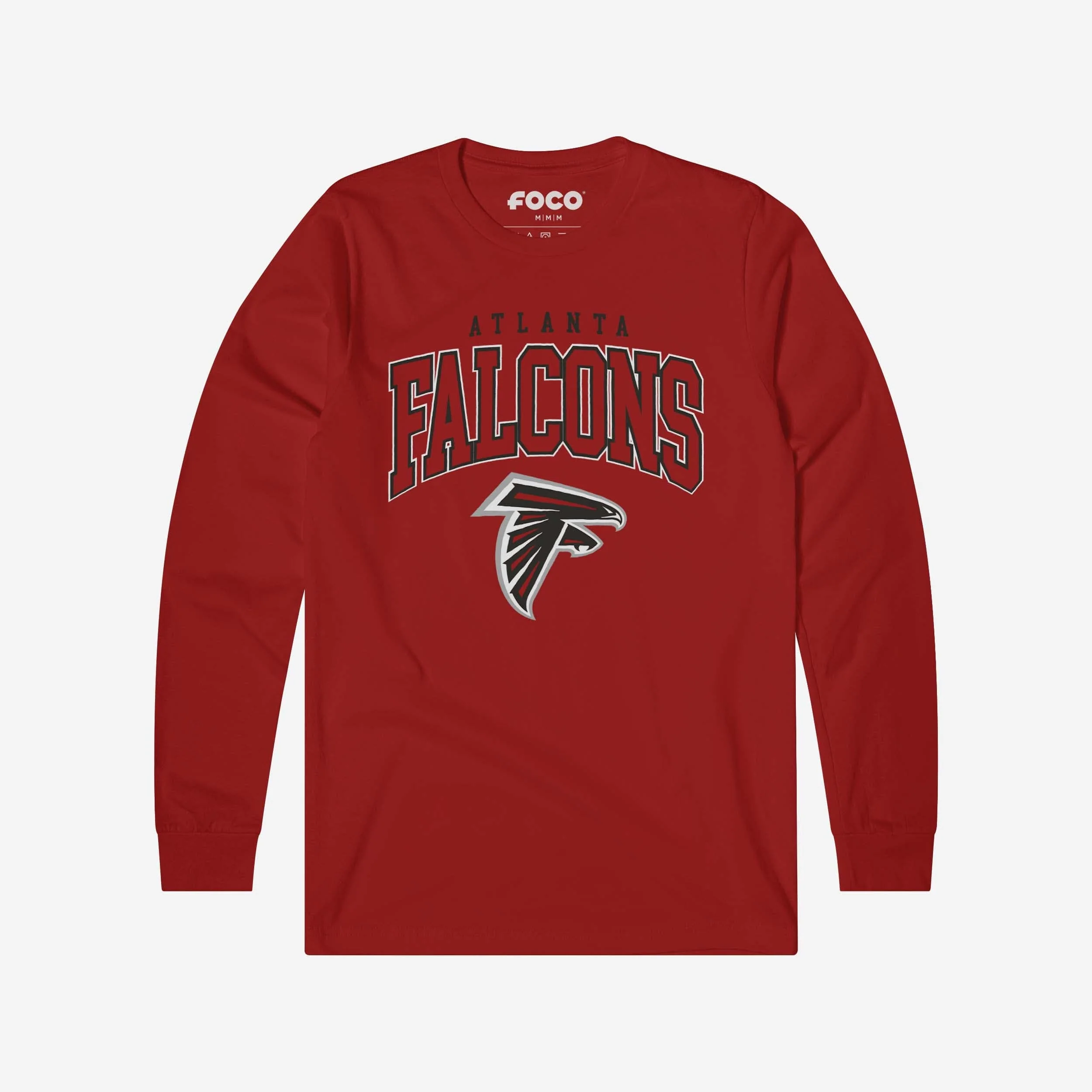 Atlanta Falcons Classic Logo Long Sleeve T-Shirt - Image 5