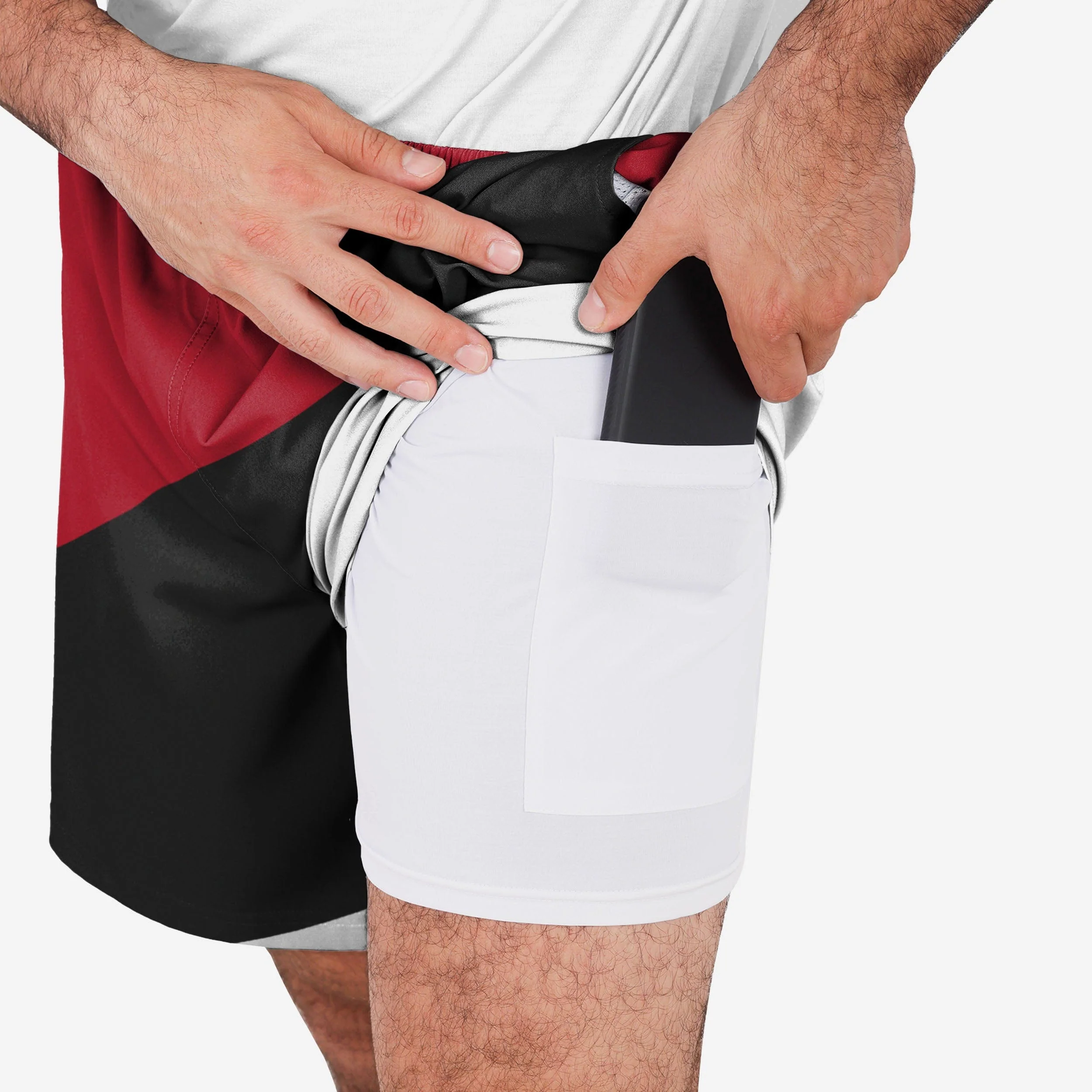 Atlanta Falcons Colorblock Double Down Liner Training Shorts - Image 5
