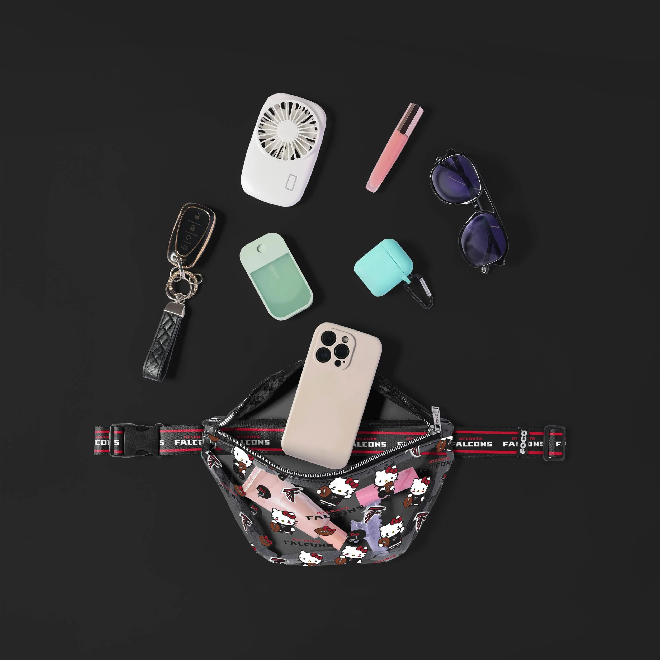 Atlanta Falcons Hello Kitty® Clear Fanny Pack - Image 3