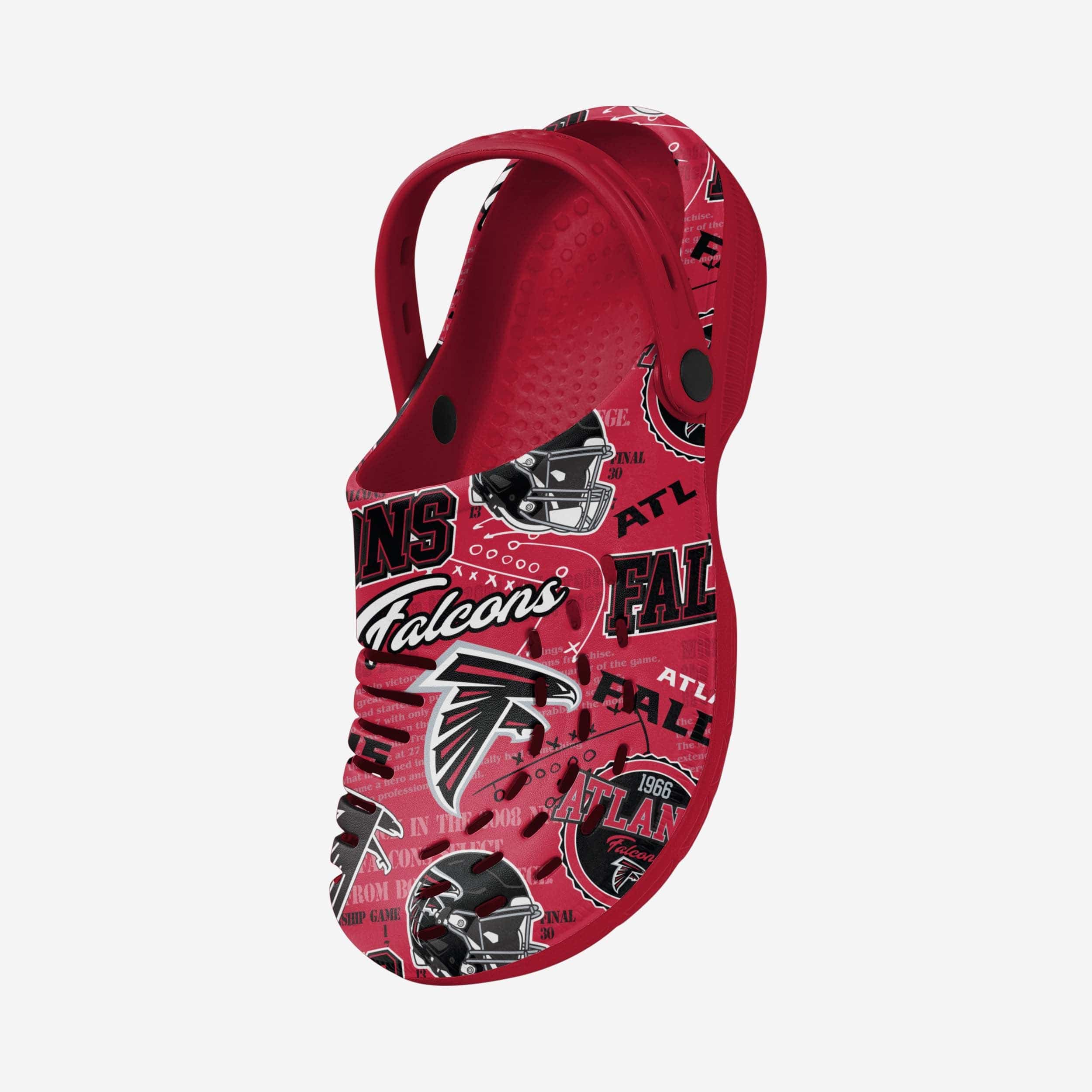 Atlanta Falcons Historic Print Clog With Strap - Image 2