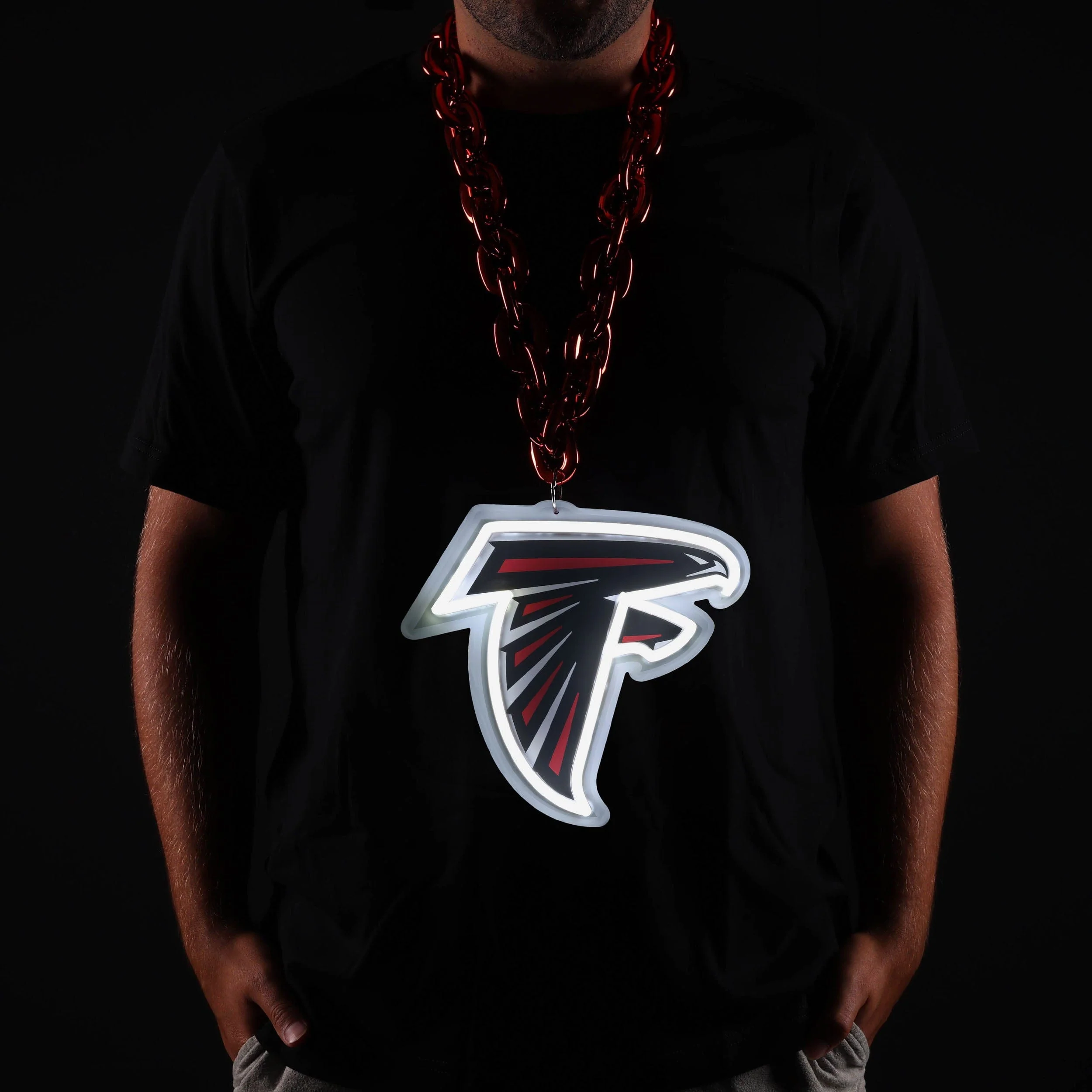 Atlanta Falcons Neon Light Up Big Logo Chain - Image 3