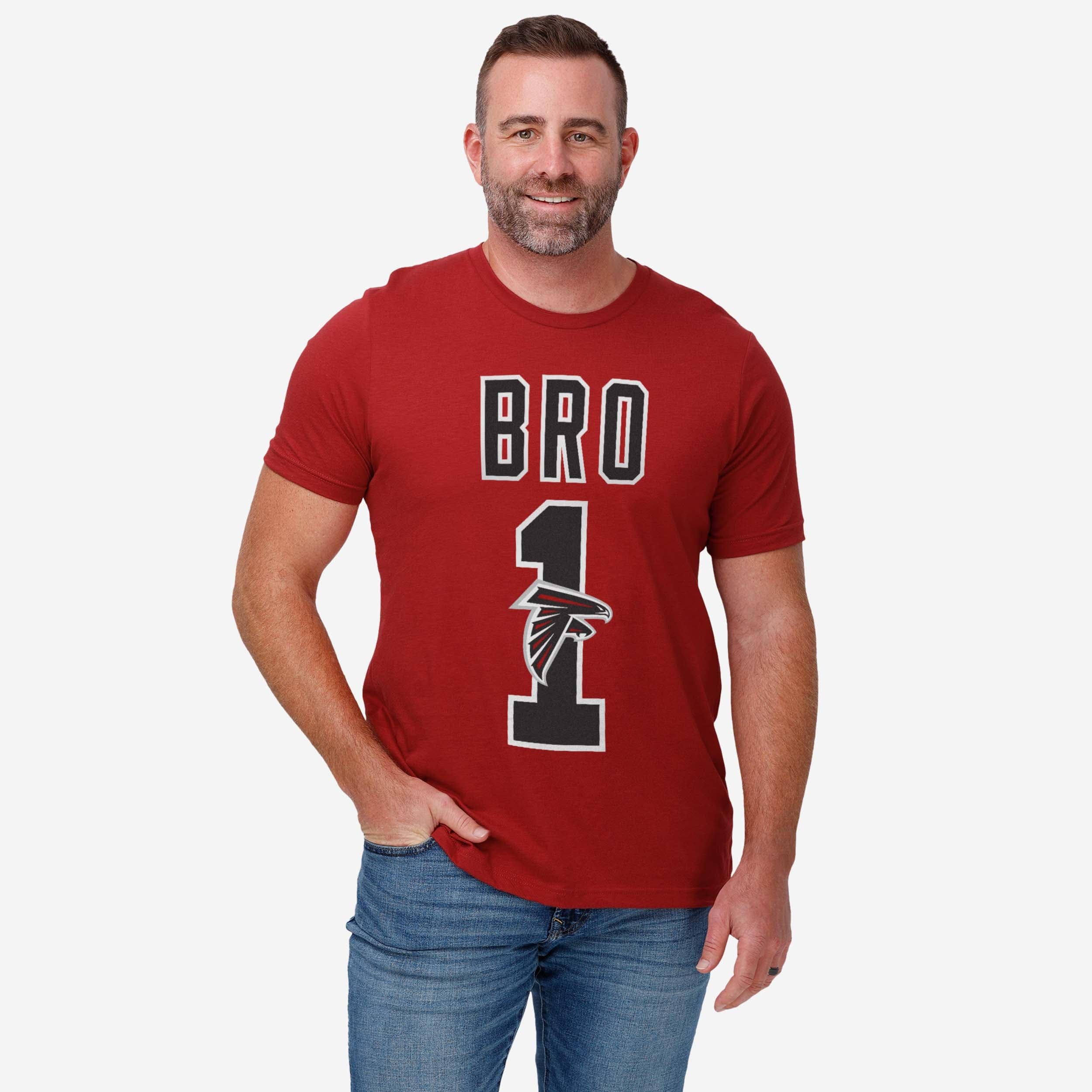 Atlanta Falcons Number 1 Bro T-Shirt - Image 2