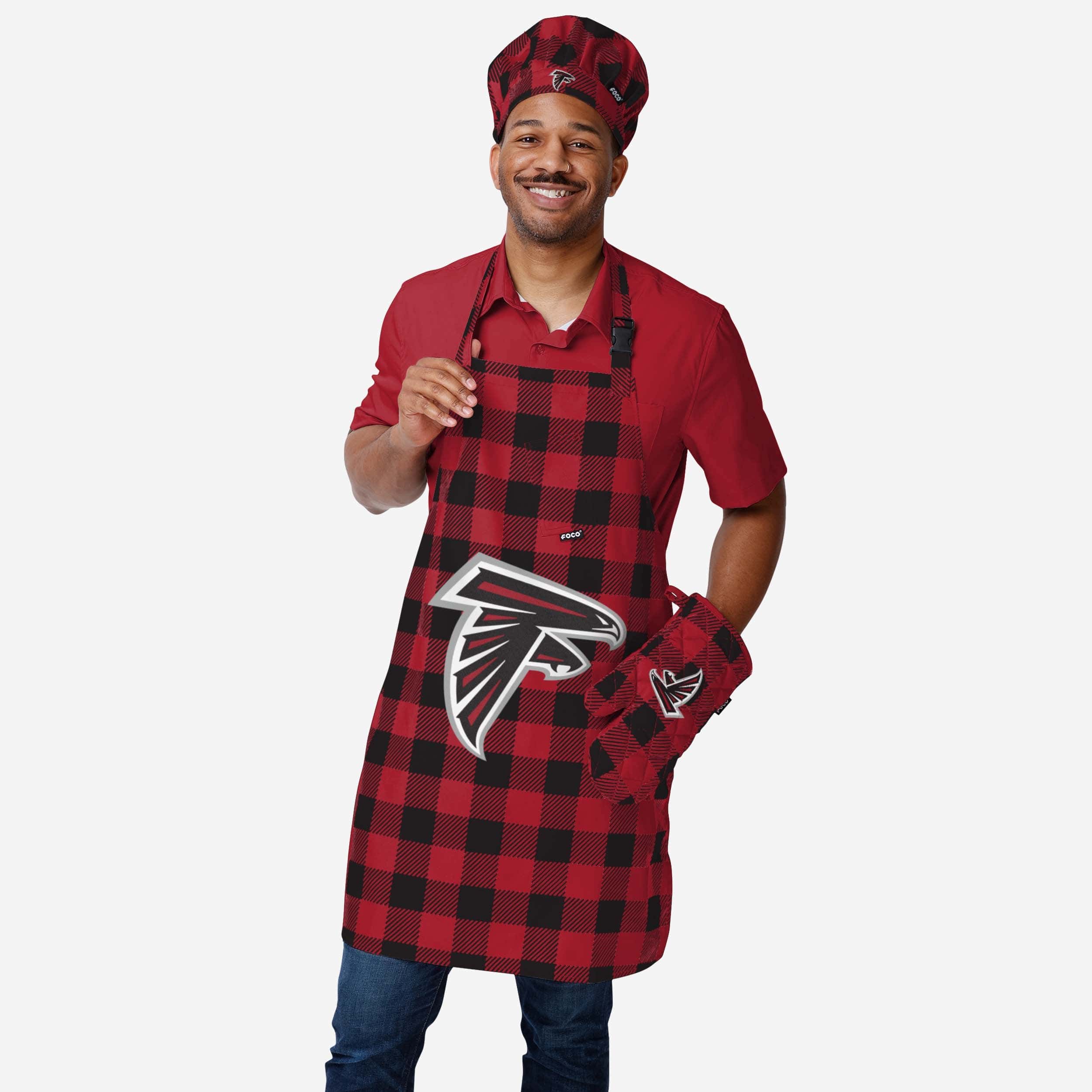 Atlanta Falcons Plaid Chef Set - Image 2