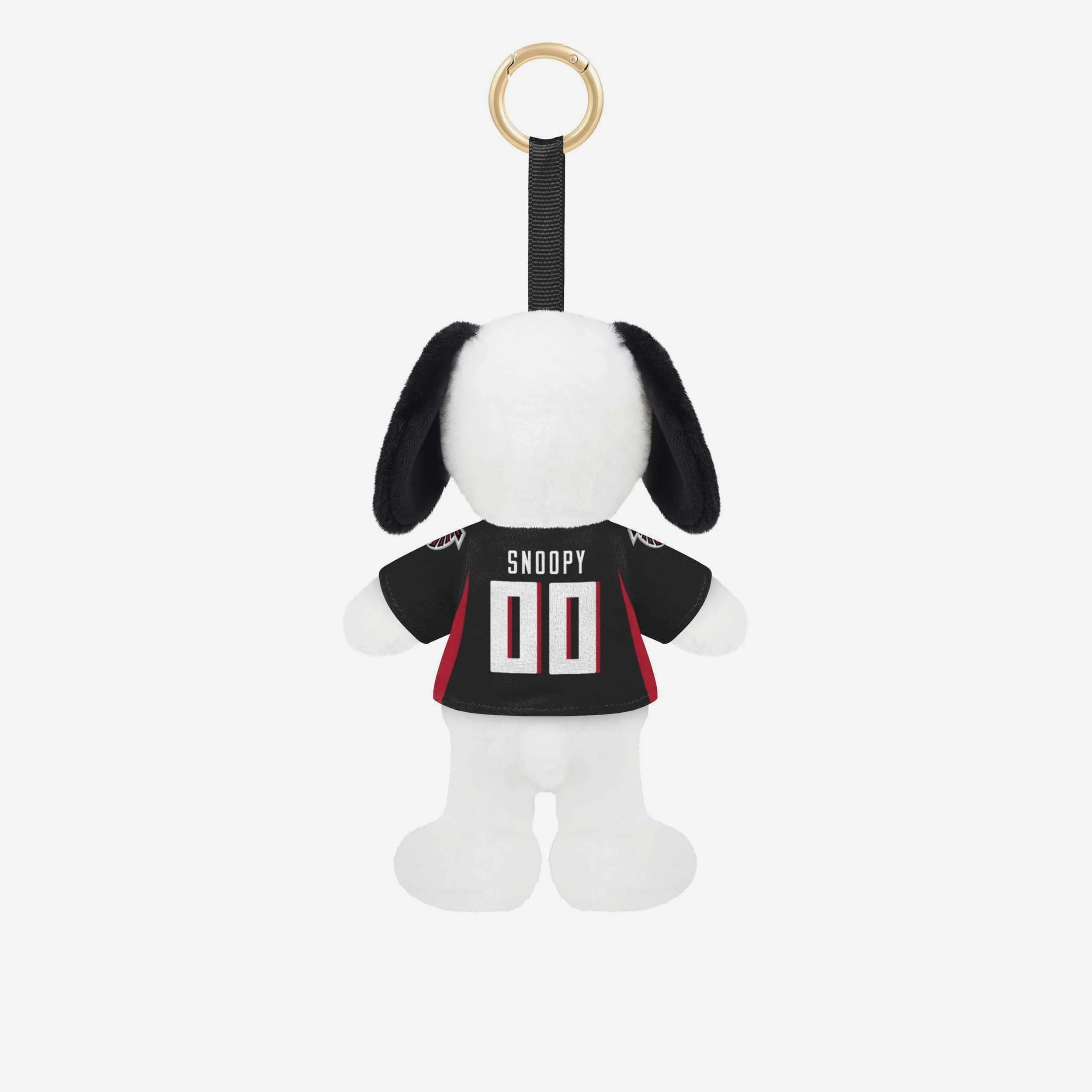 Atlanta Falcons Plush Snoopy Peanuts Bag Charm Keychain - Image 2