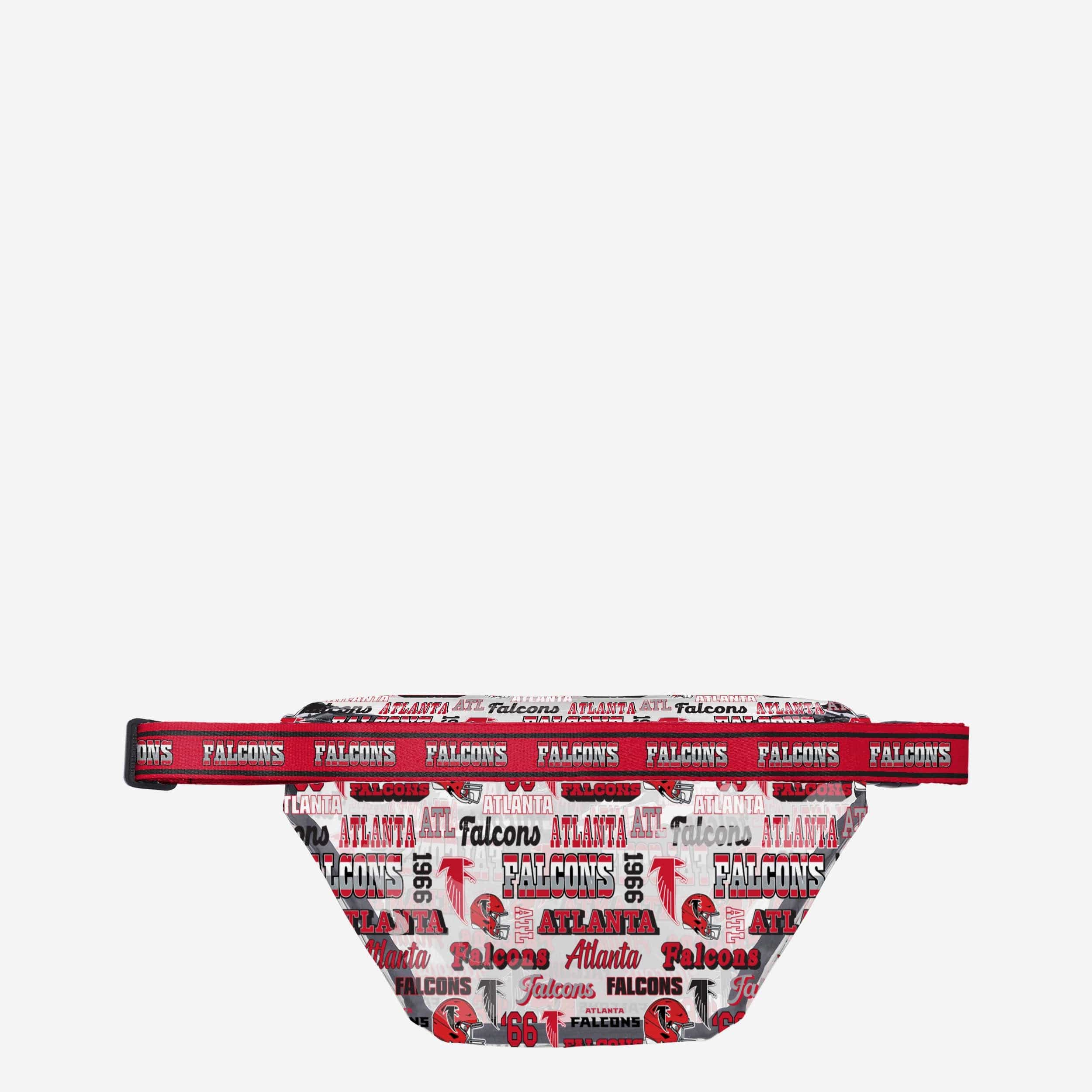 Atlanta Falcons Repeat Retro Print Clear Fanny Pack - Image 3