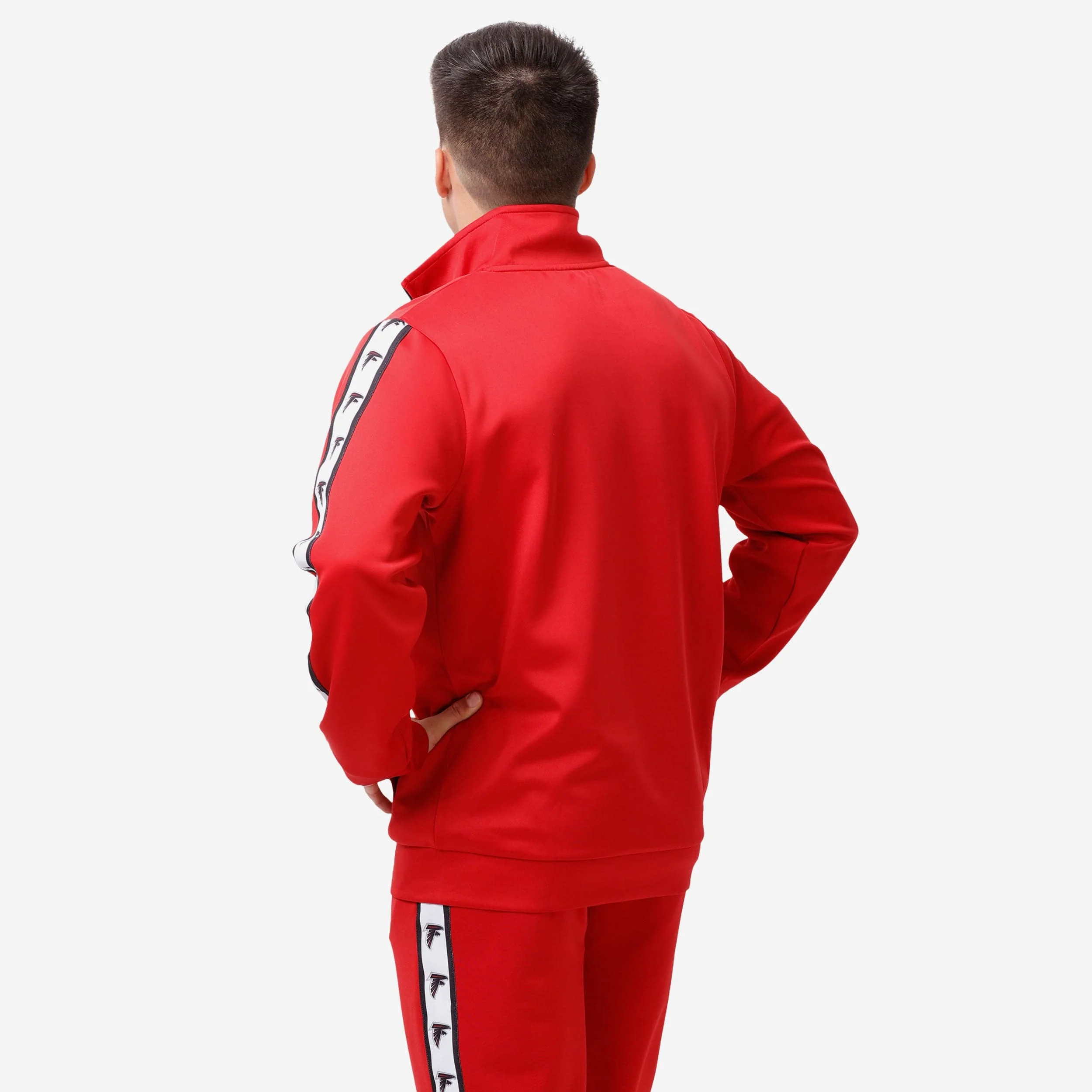 Atlanta Falcons Stripe Logo Track Jacket - Image 2