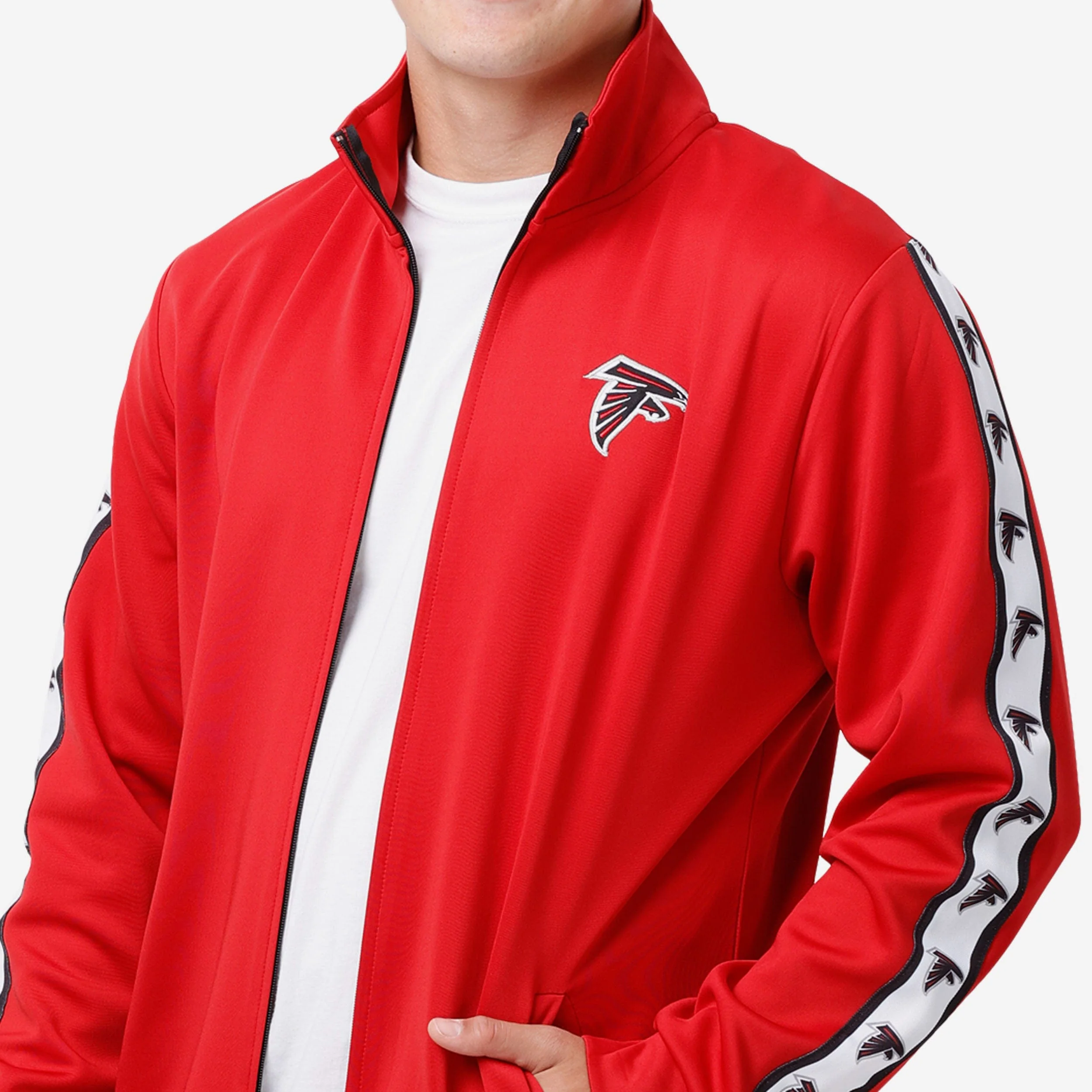 Atlanta Falcons Stripe Logo Track Jacket - Image 3