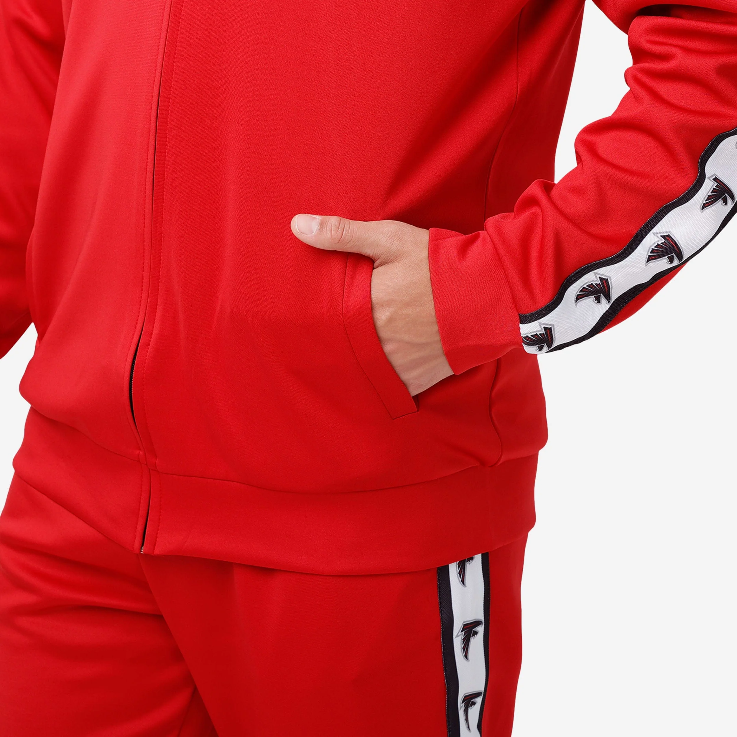 Atlanta Falcons Stripe Logo Track Jacket - Image 4