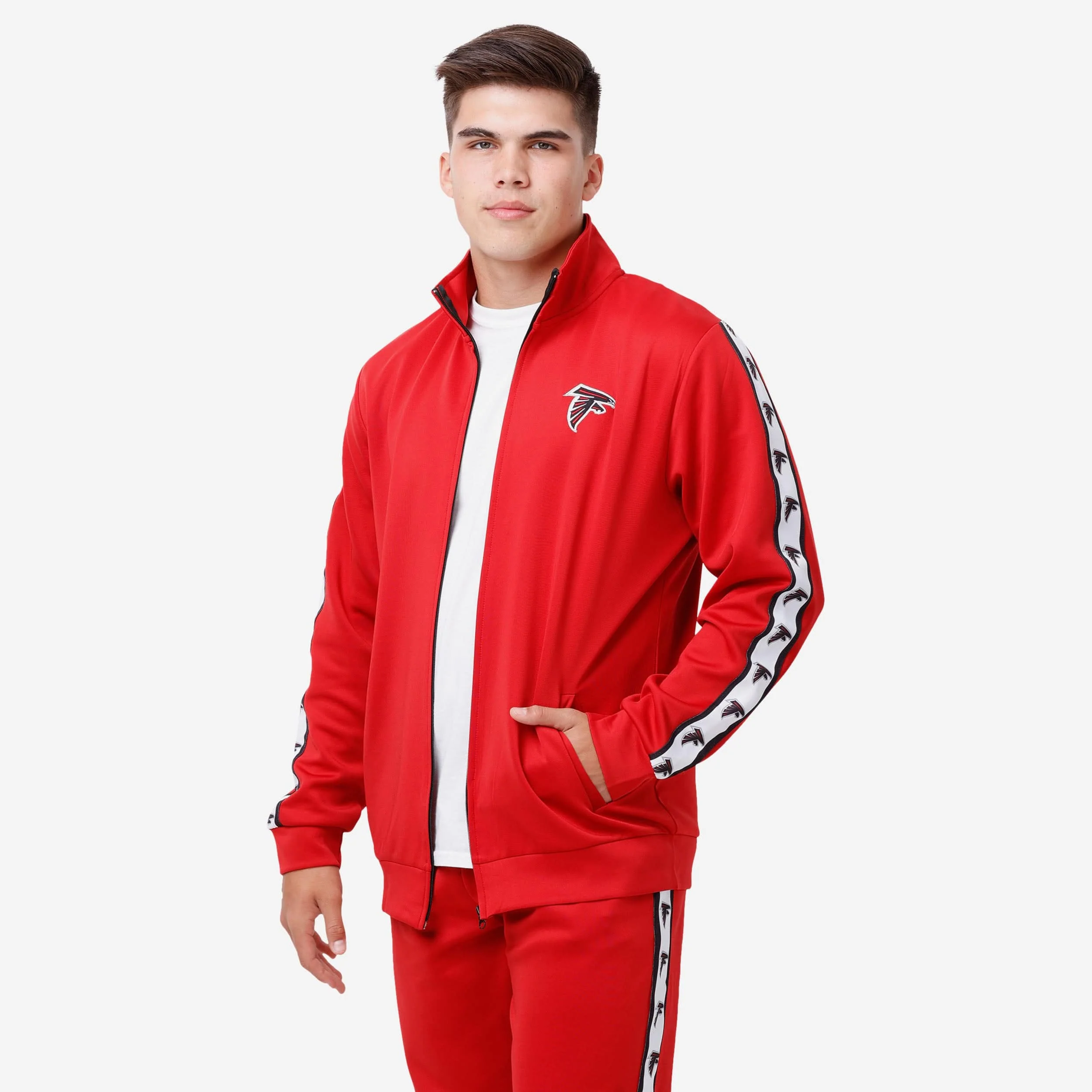 Atlanta Falcons Stripe Logo Track Jacket - Image 5