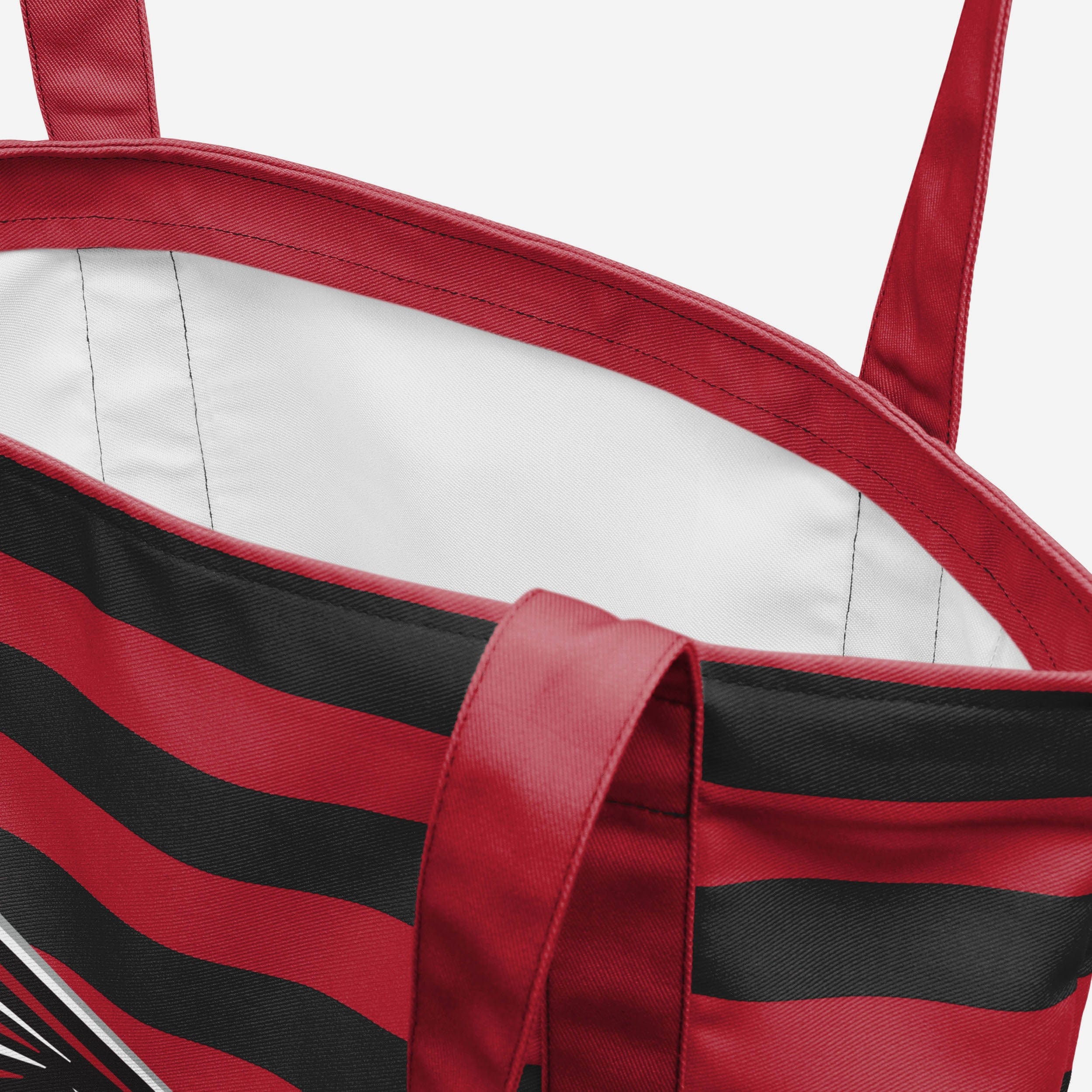 Atlanta Falcons Team Stripe Canvas Tote Bag - Image 4
