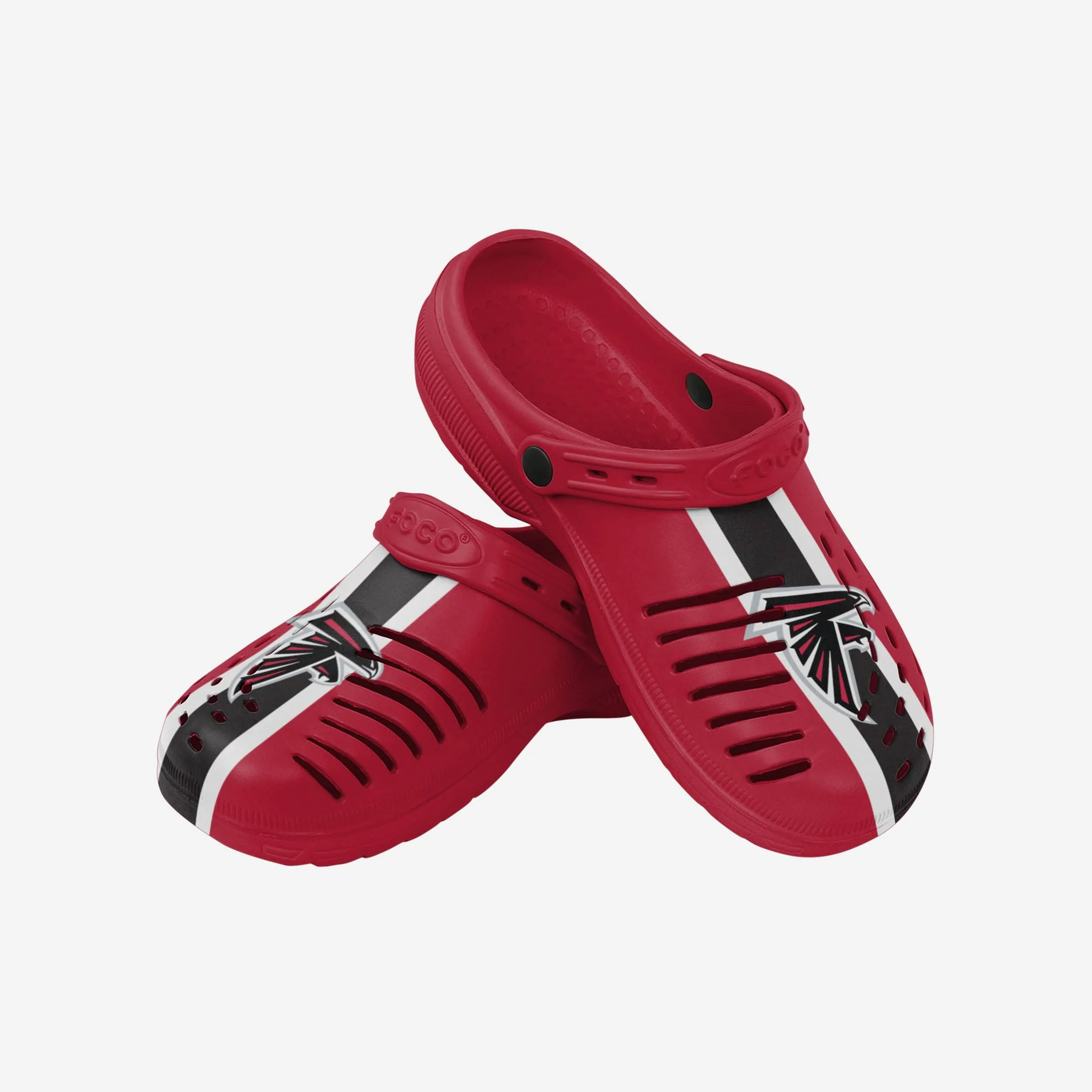 Atlanta Falcons Team Stripe Clog With Strap - Image 3
