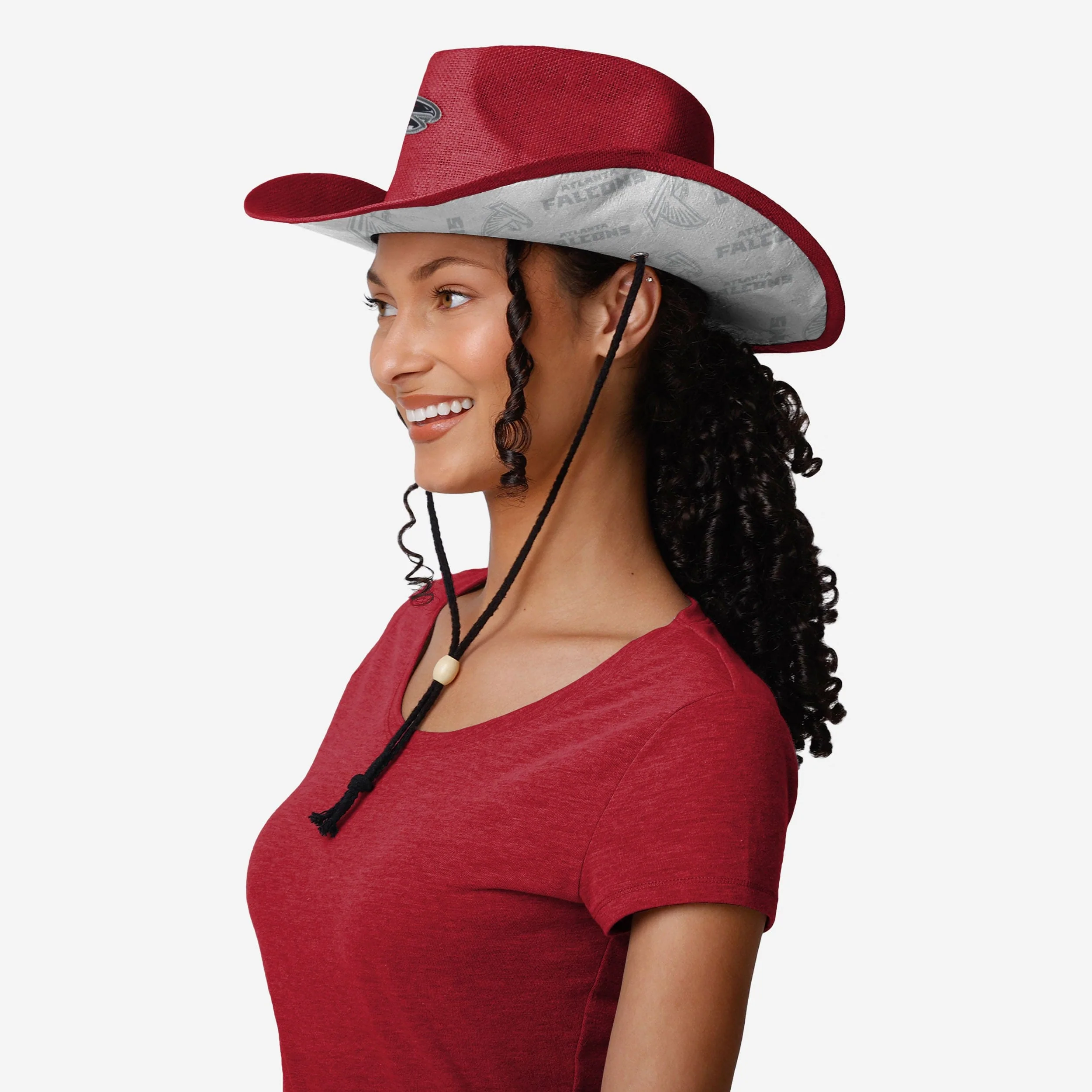 Atlanta Falcons Team Stripe Cowboy Hat - Image 4
