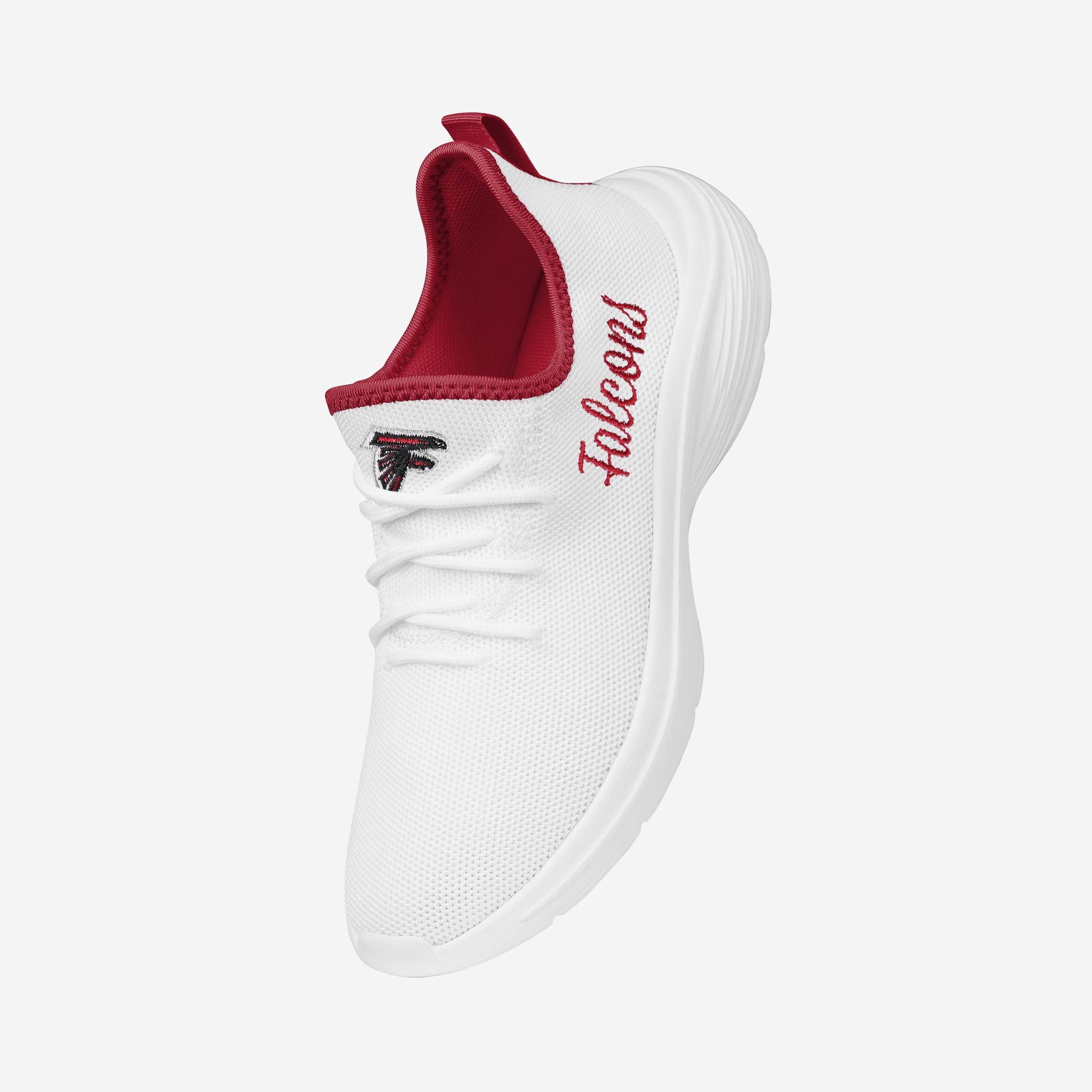 Atlanta Falcons Womens Midsole White Sneakers - Image 2