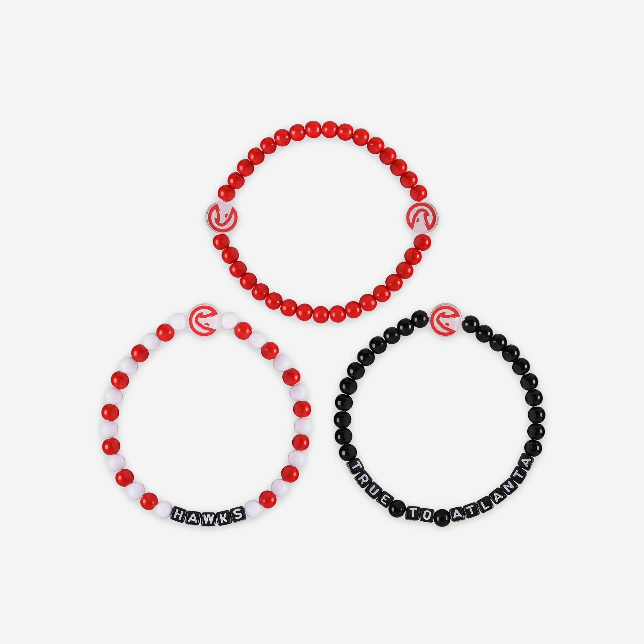 Atlanta Hawks 3 Pack Beaded Friendship Bracelet - Image 3