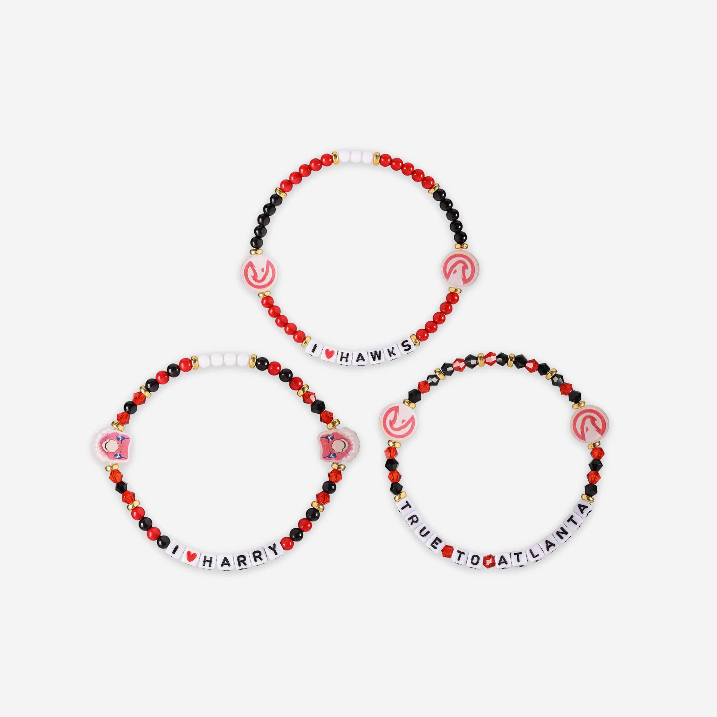 Atlanta Hawks 3 Pack Friendship Bracelet - Image 3