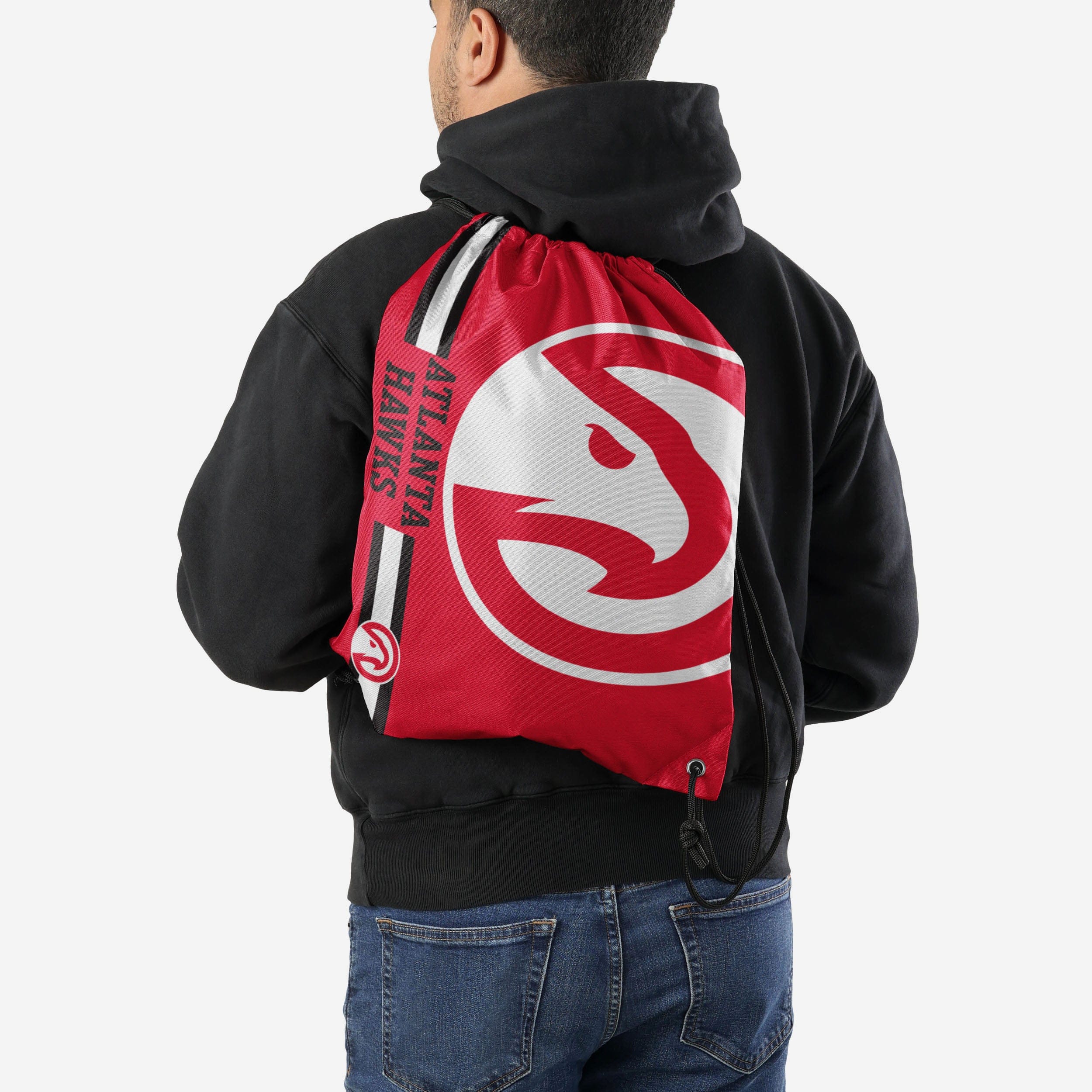 Atlanta Hawks Big Logo Drawstring Backpack - Image 2
