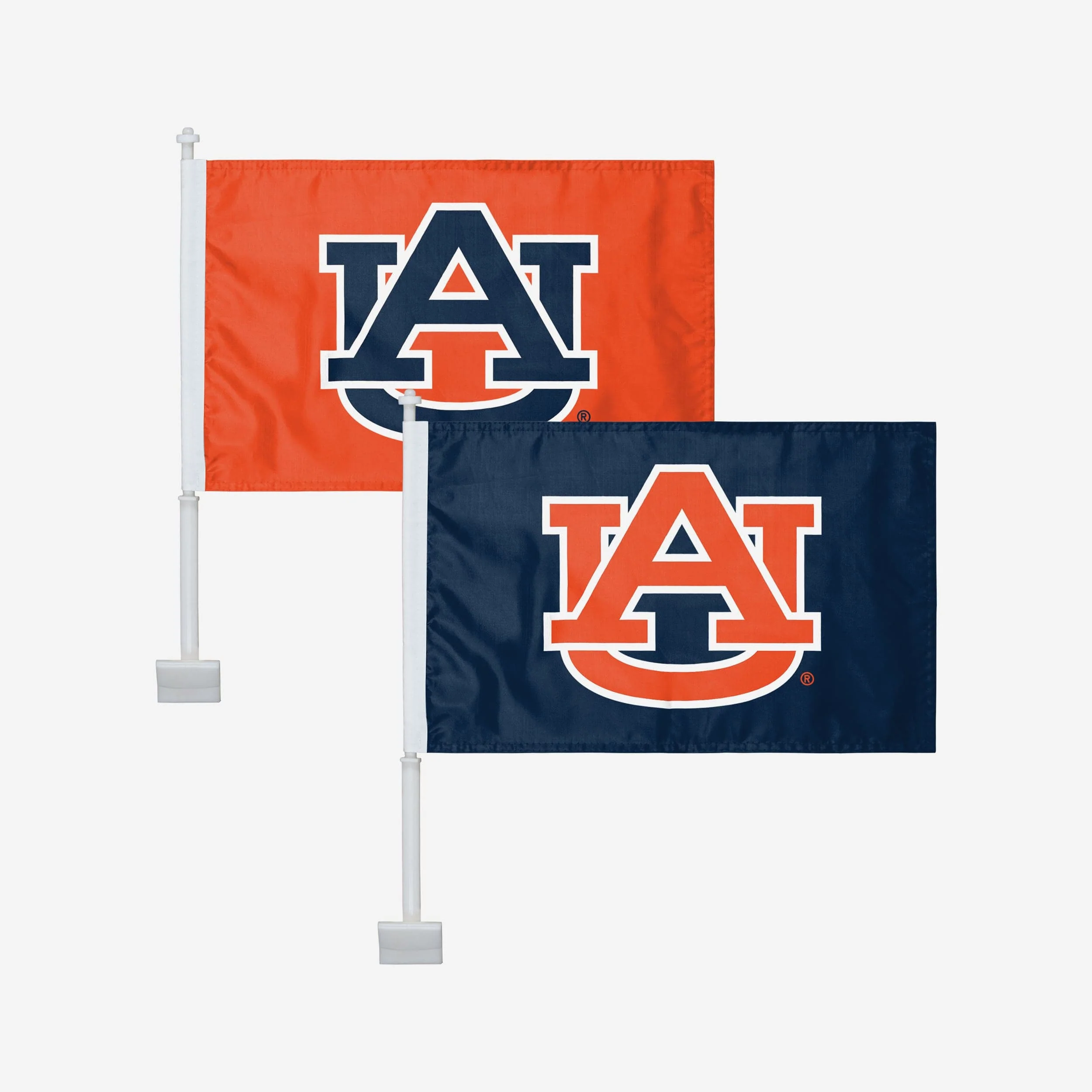 Auburn Tigers 2 Pack Solid Car Flag