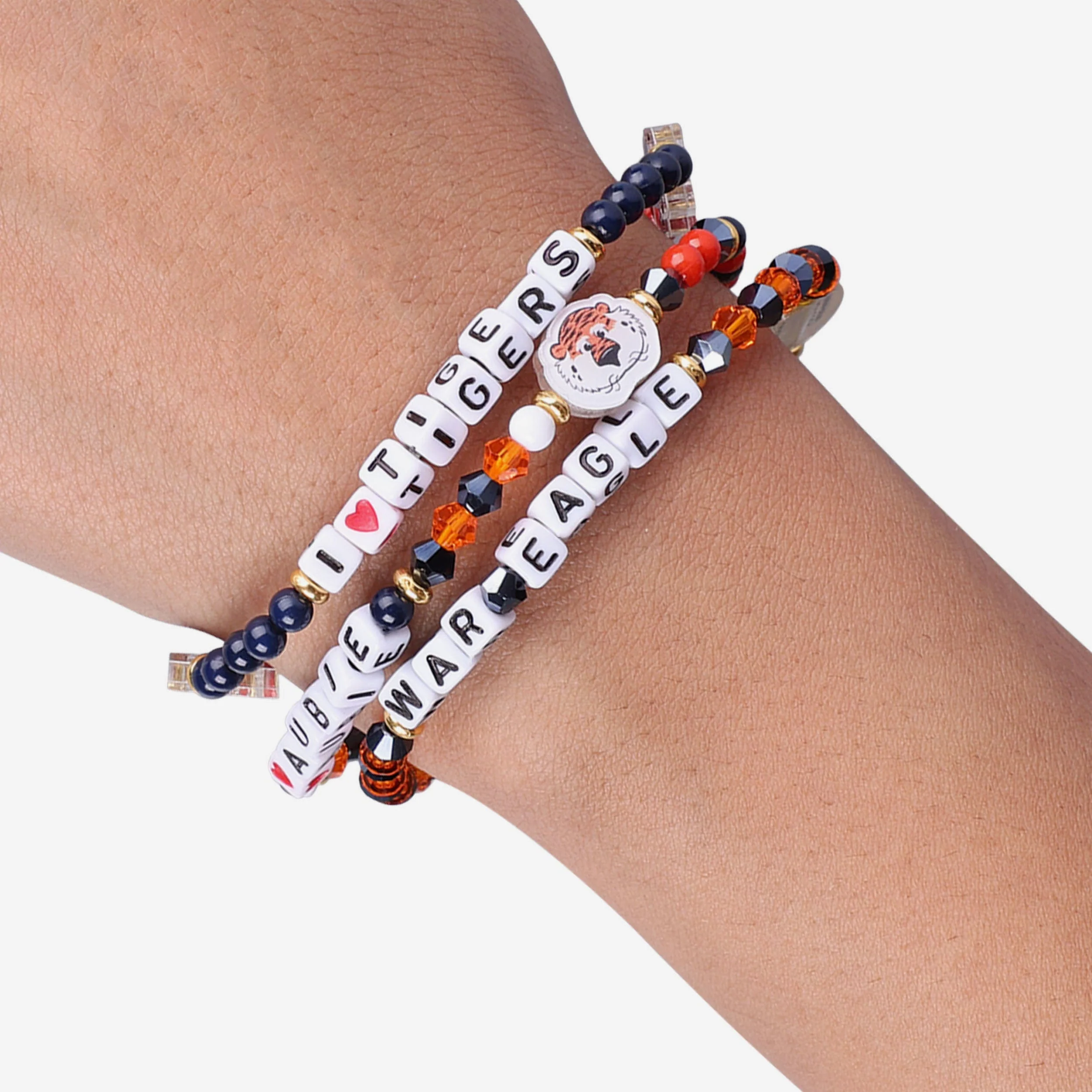 Auburn Tigers 3 Pack Friendship Bracelet - Image 4