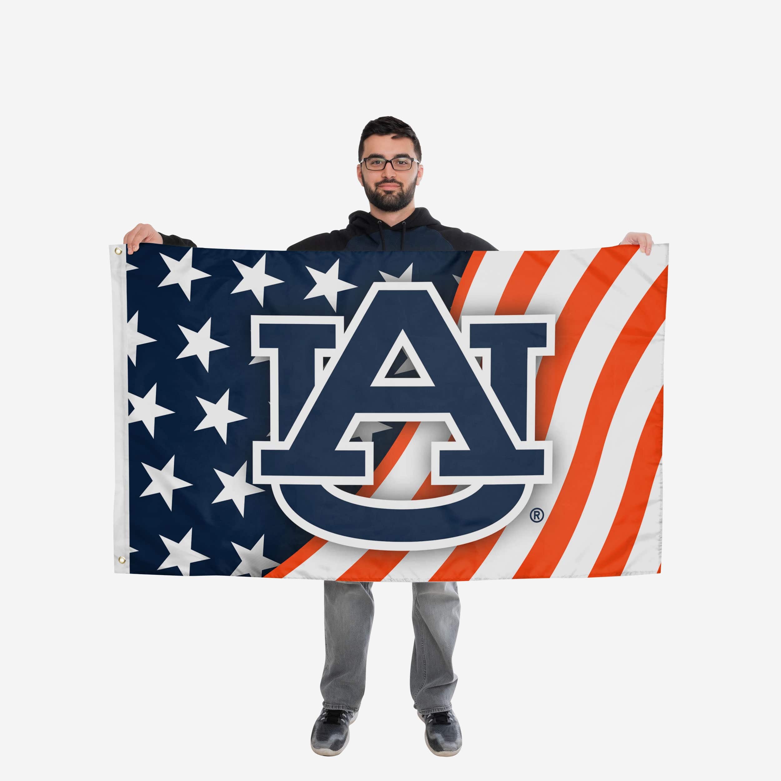 Auburn Tigers Americana Horizontal Flag - Image 2