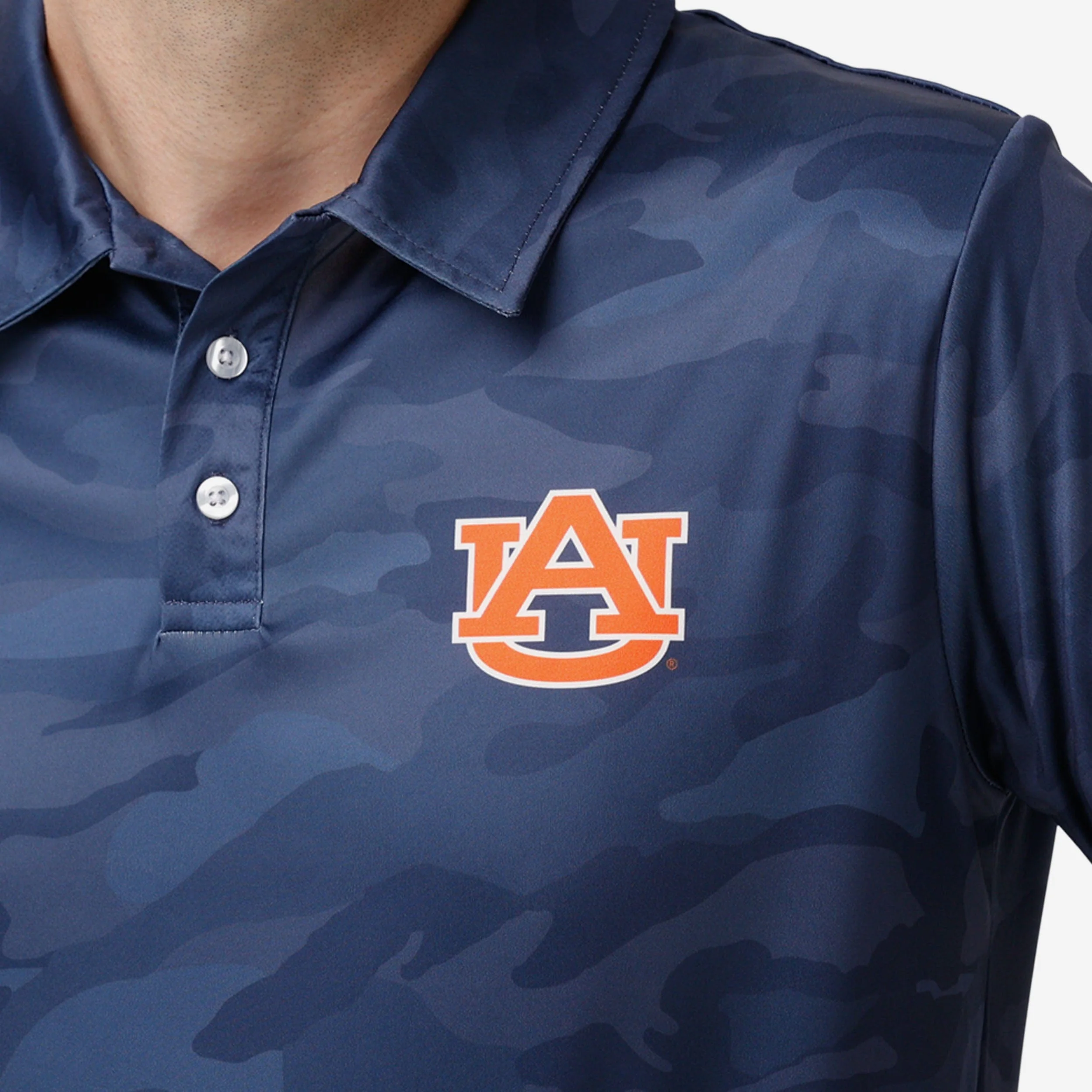 Auburn Tigers Color Camo Polyester Polo - Image 3