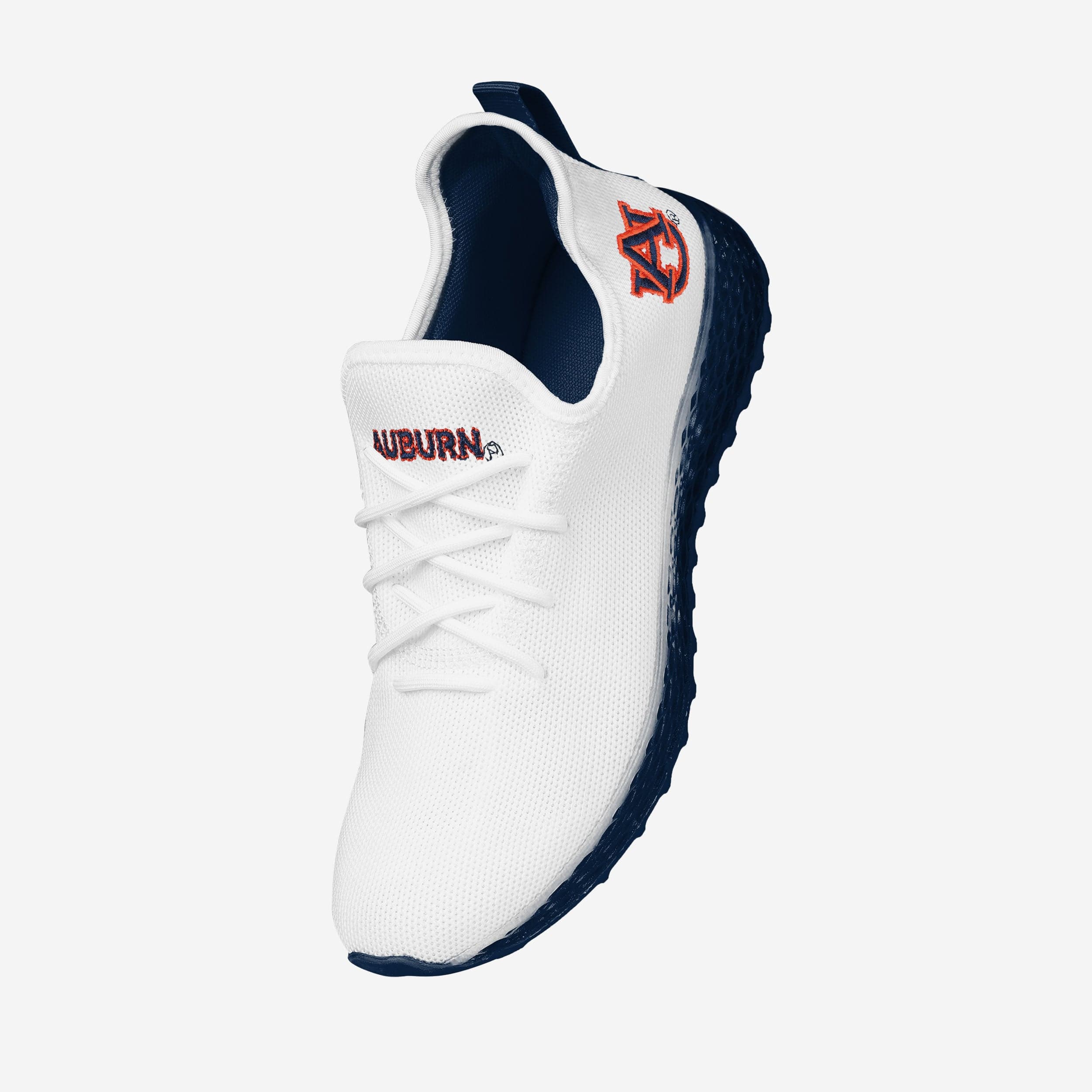Auburn Tigers Gradient Midsole White Sneakers - Image 2