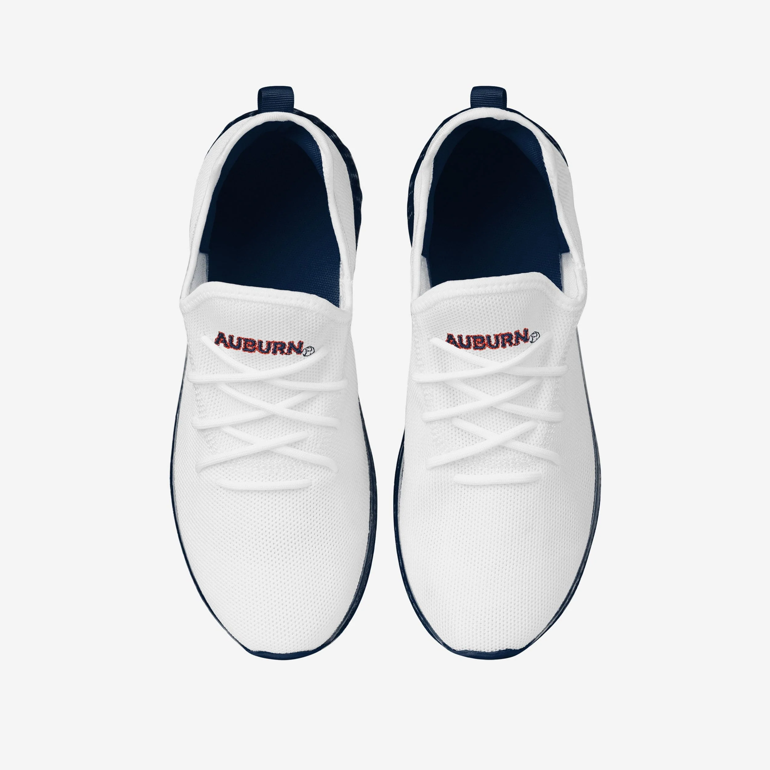 Auburn Tigers Gradient Midsole White Sneakers - Image 4