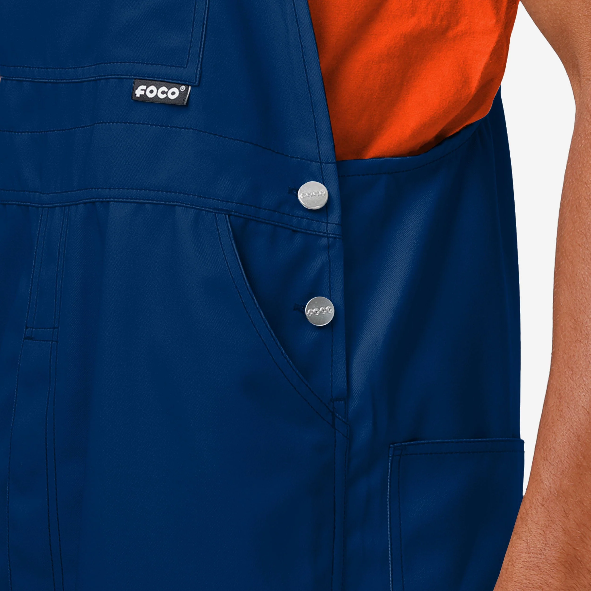 Auburn Tigers Mens Big Logo Bib Overalls - Image 5