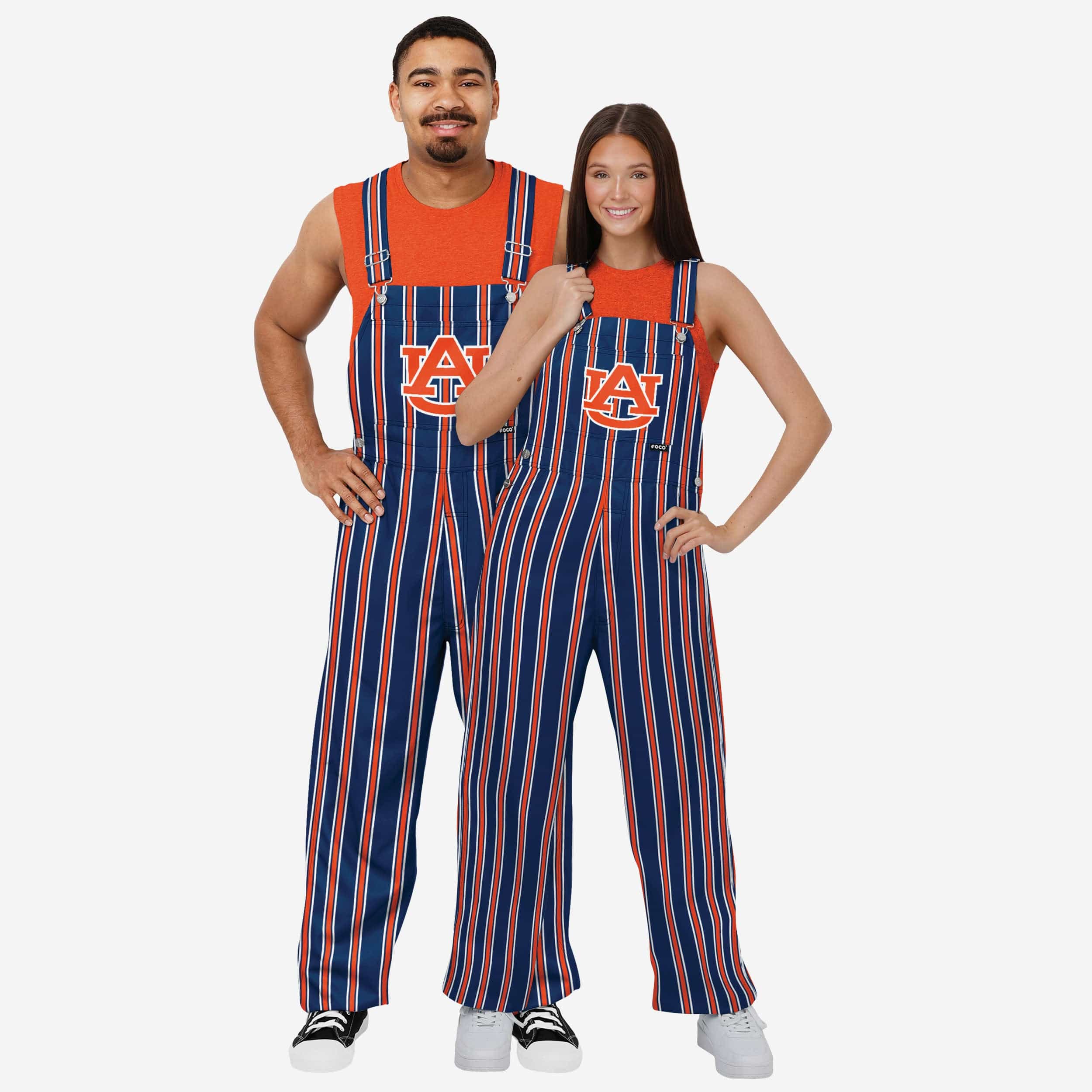 Auburn Tigers Mens Sideline Spirit Bib Overalls - Image 3