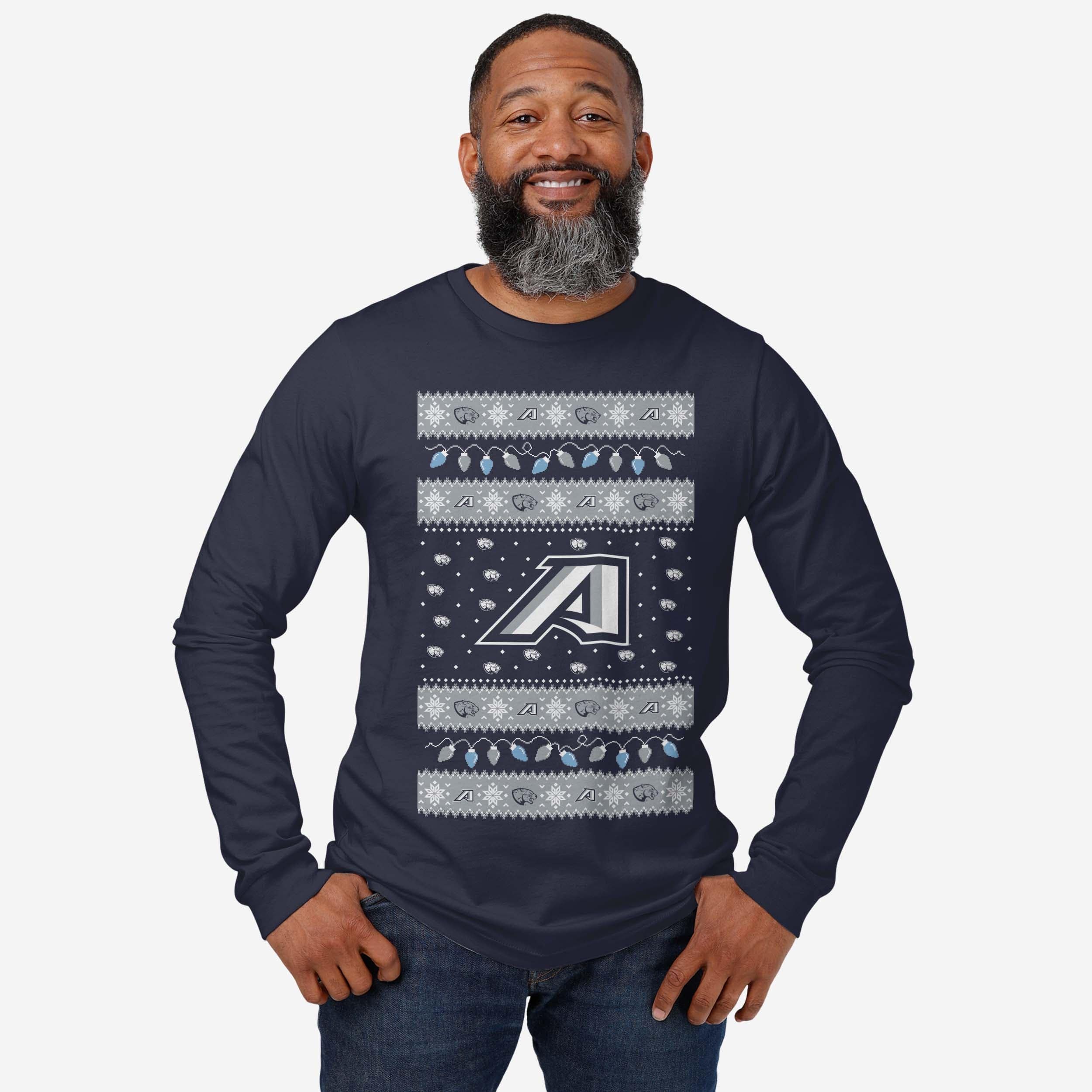 Augusta Jaguars Holiday Lights Sweater Long Sleeve T-Shirt - Image 2