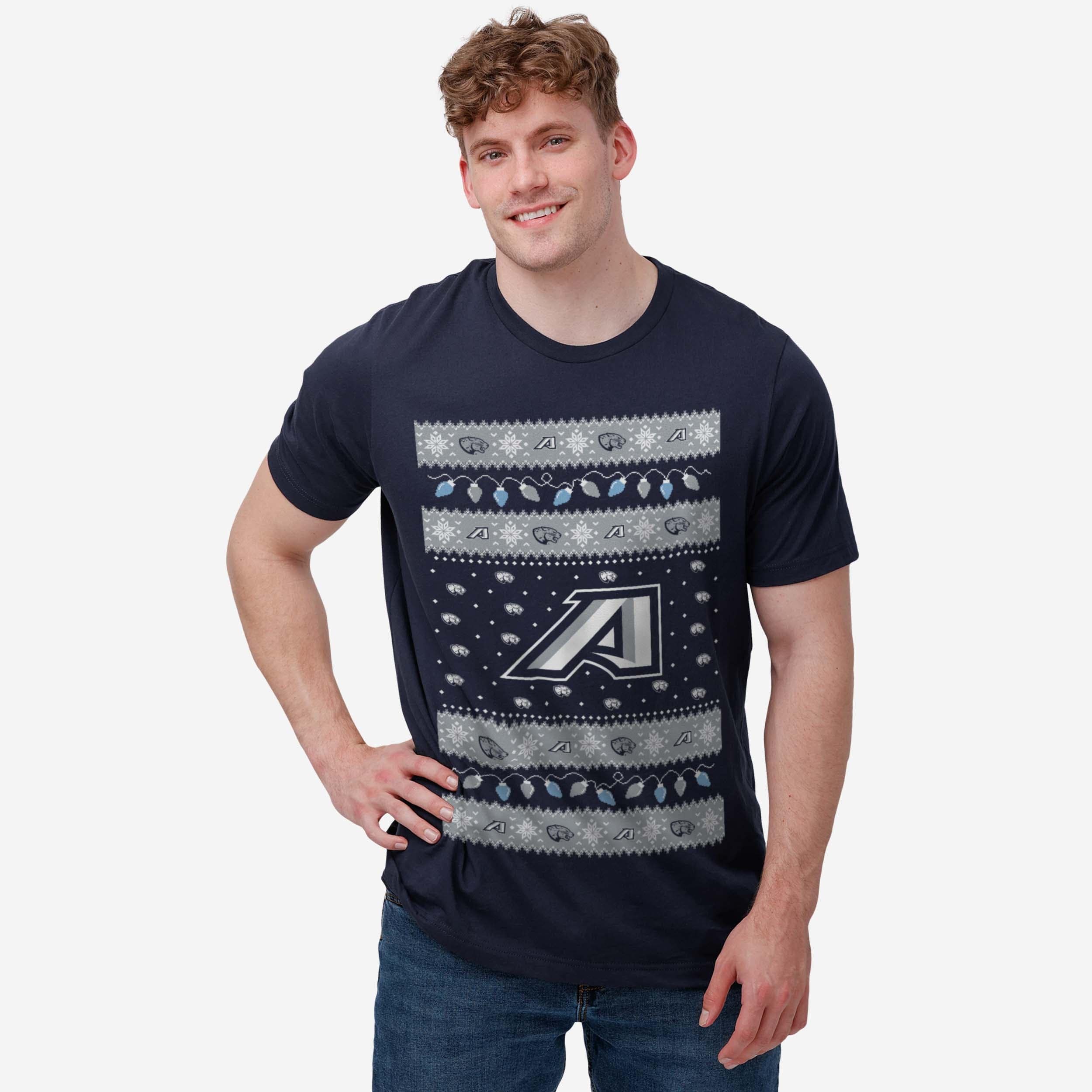 Augusta Jaguars Holiday Lights Sweater T-Shirt - Image 2