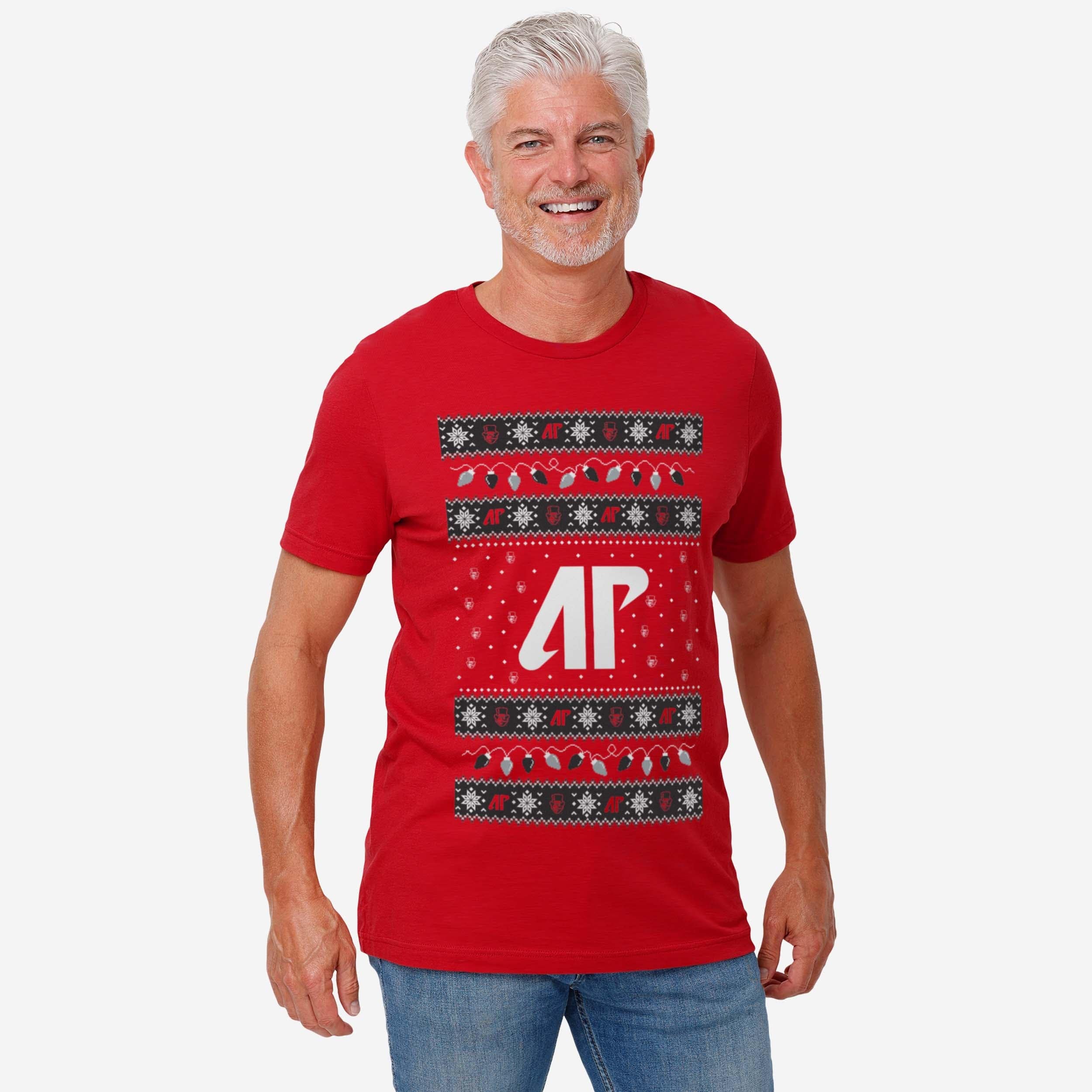 Austin Peay Governors Holiday Lights Sweater T-Shirt - Image 2