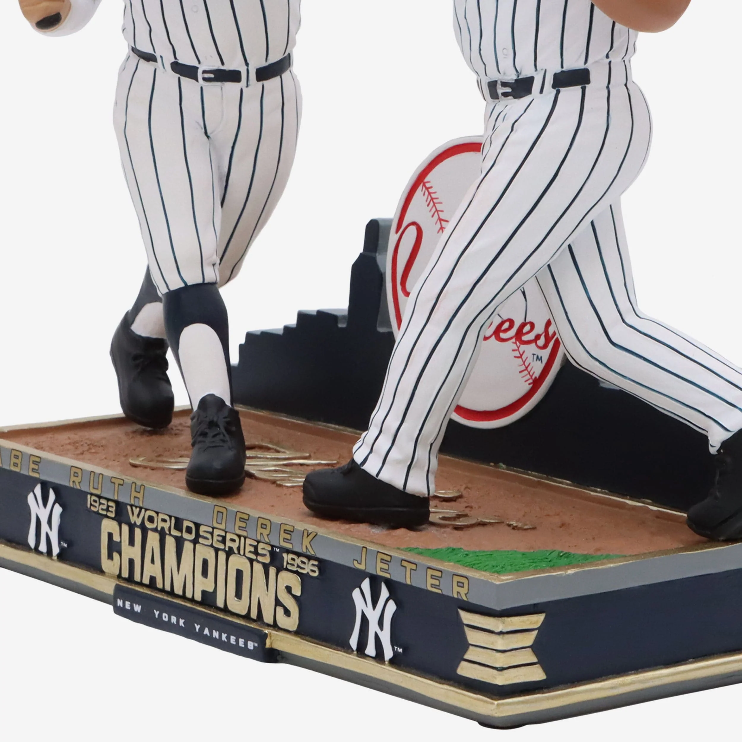 Babe Ruth & Derek Jeter New York Yankees 1923 & 1996 World Series Champions Dual Bobblehead - Image 4