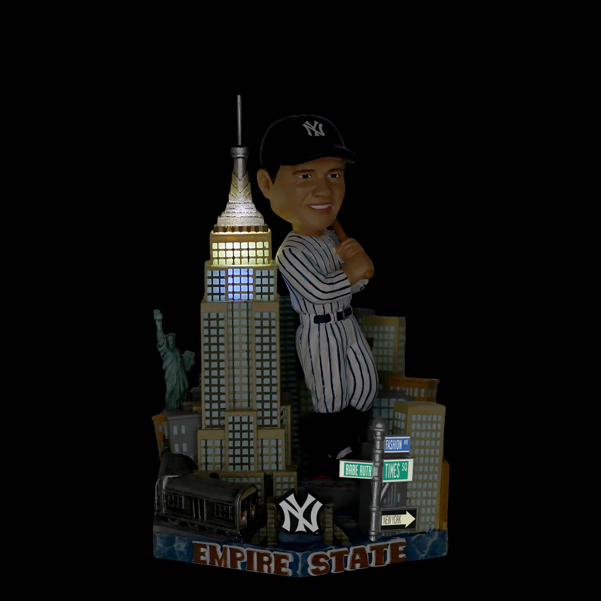 Babe Ruth New York Yankees Empire State Building Light Up Bobblehead - Image 2