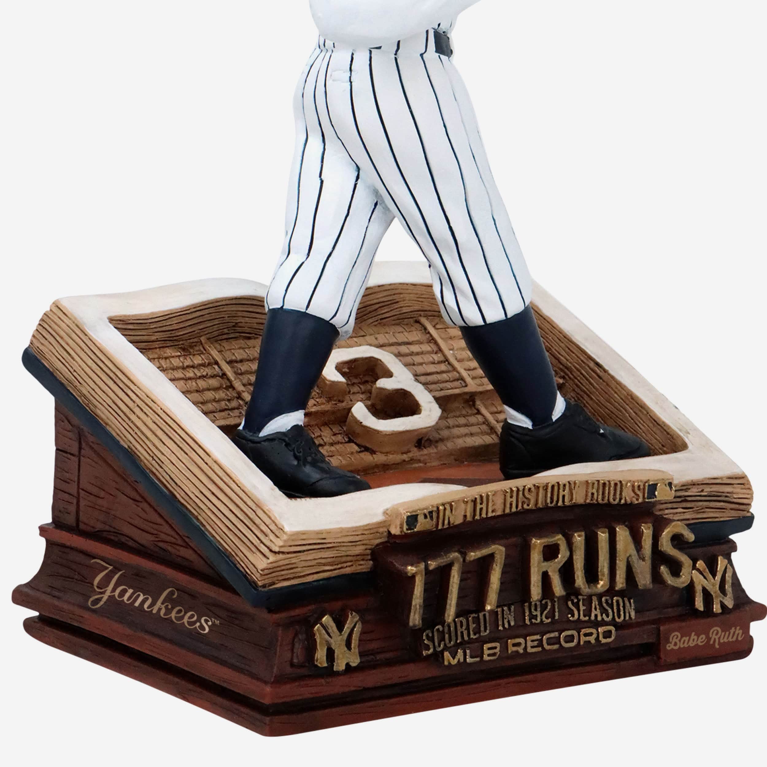 Babe Ruth New York Yankees Modern Era Single-Season Runs Record Book Bobblehead - Image 3
