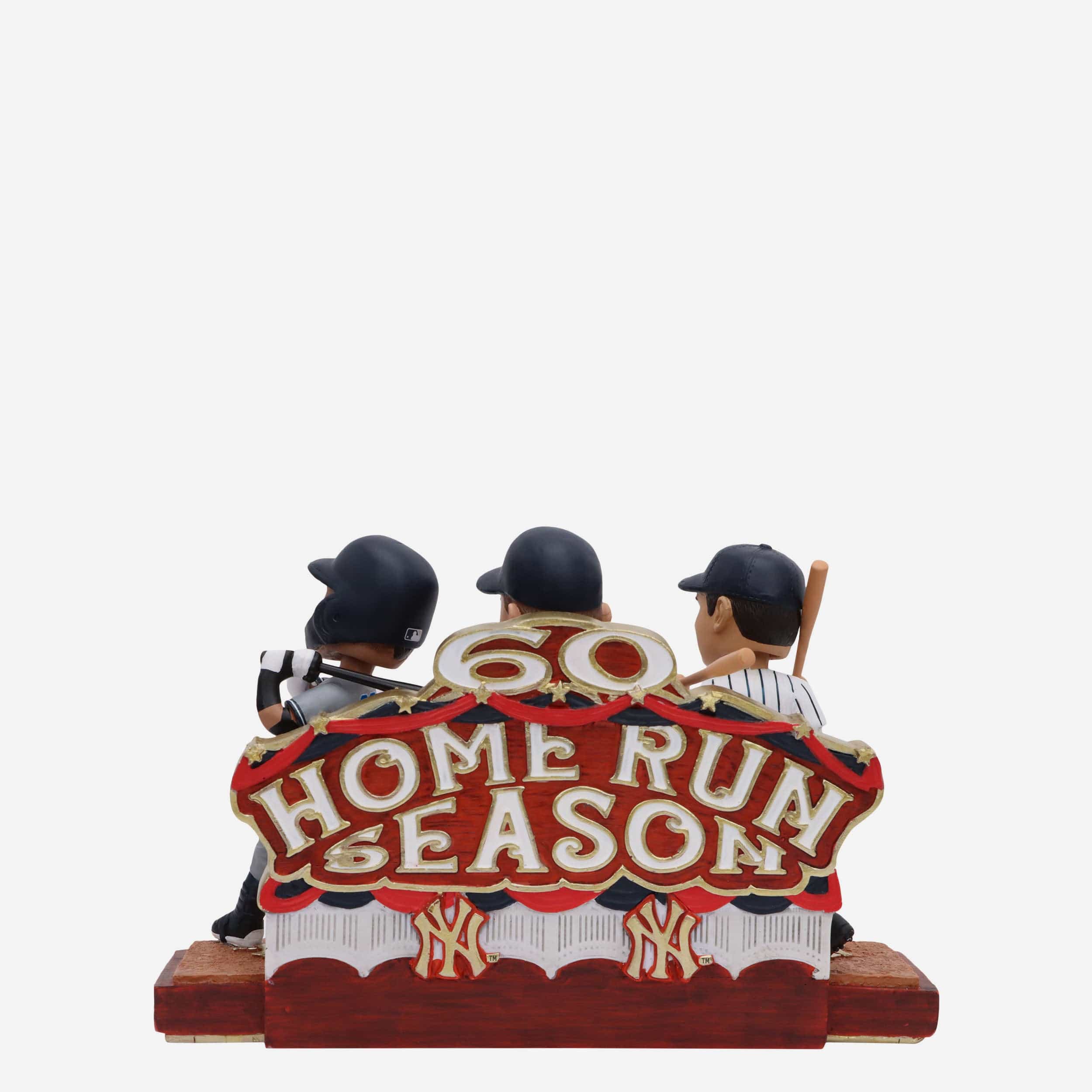 Babe Ruth & Roger Maris & Aaron Judge New York Yankees 60 Home Run Club Triple Bobblehead - Image 6