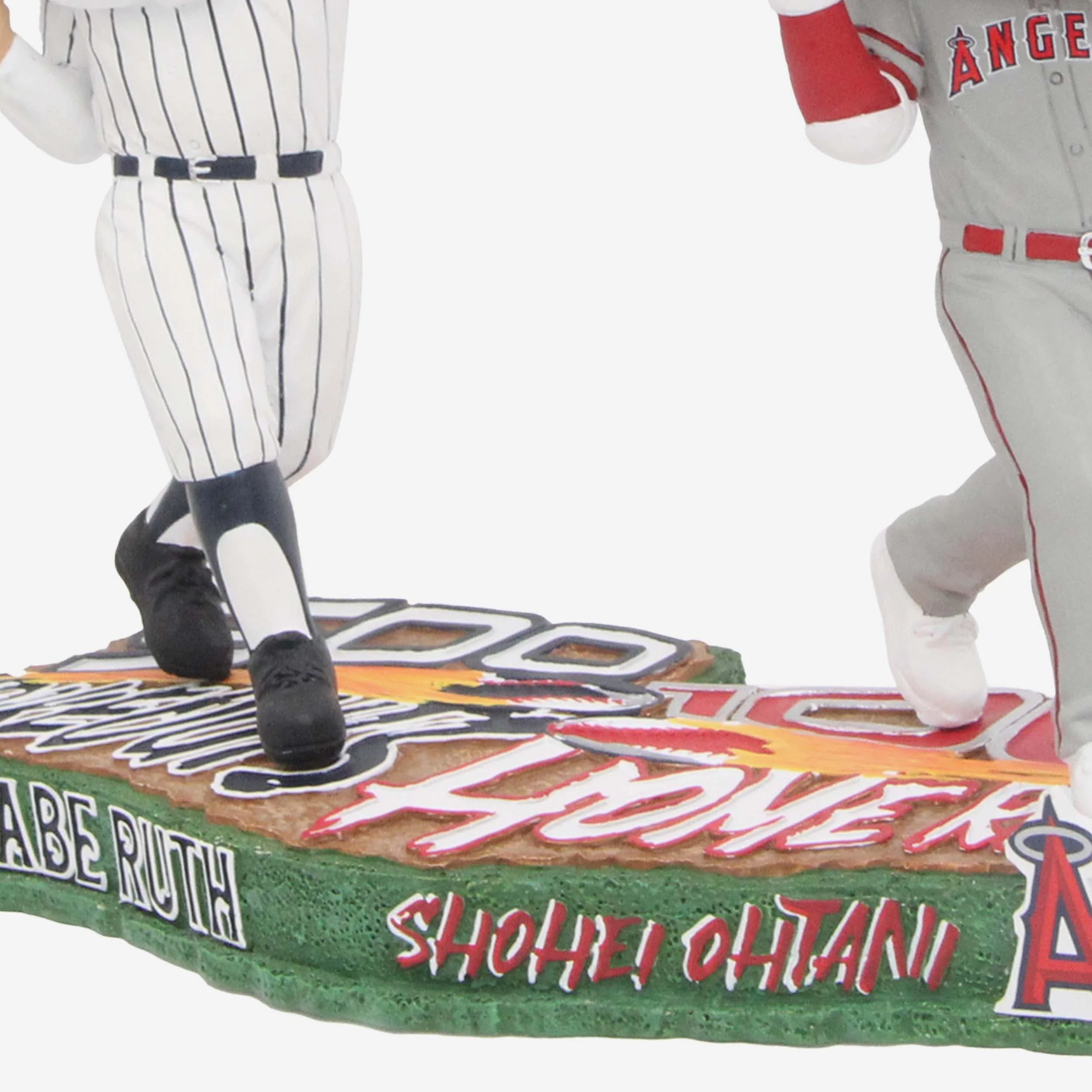 Babe Ruth & Shohei Ohtani New York Yankees & Los Angeles Angels 500 Strikeouts 100 Home Runs Dual Bighead Bobblehead - Image 4