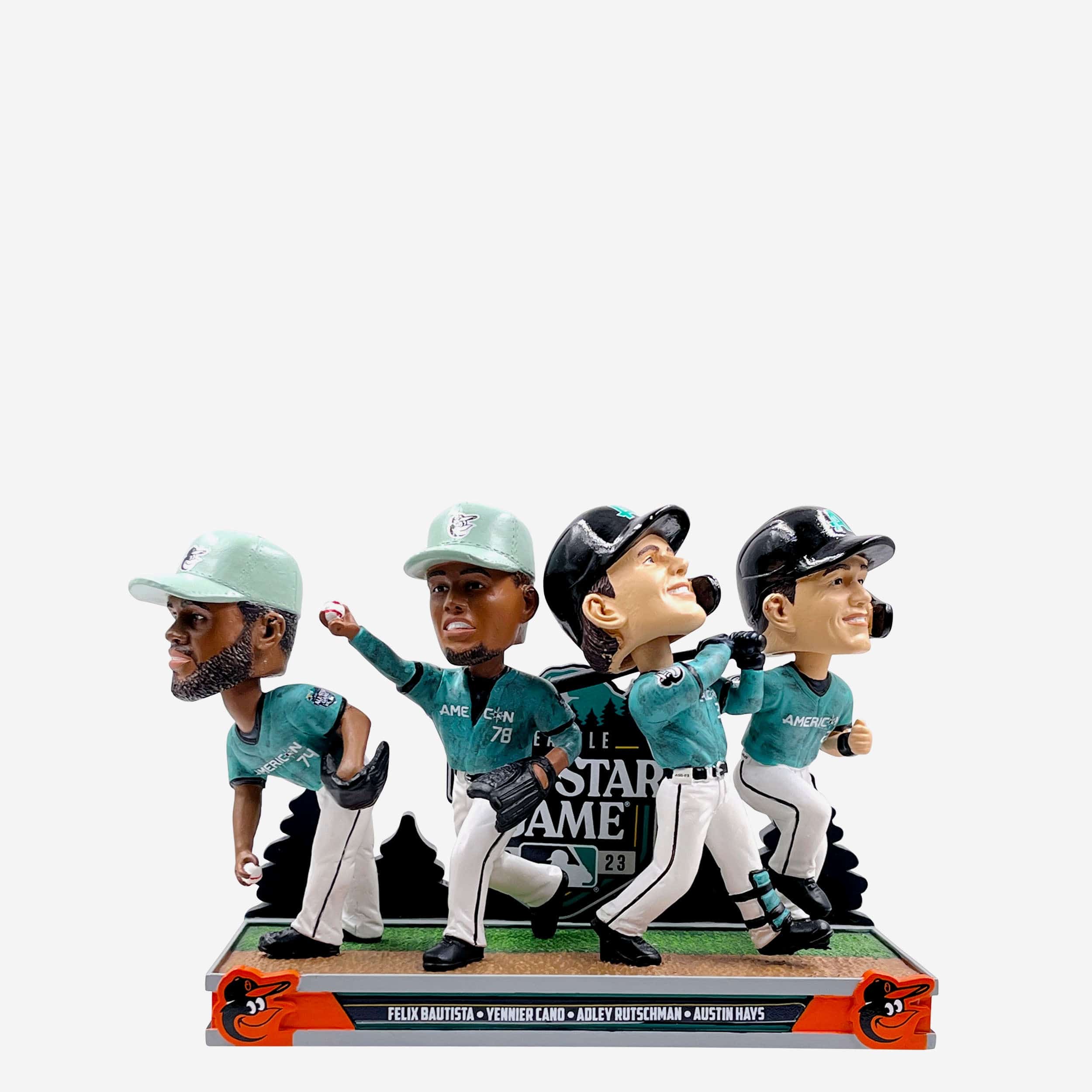 Baltimore Orioles 2023 All-Star Mini Bobblehead Scene