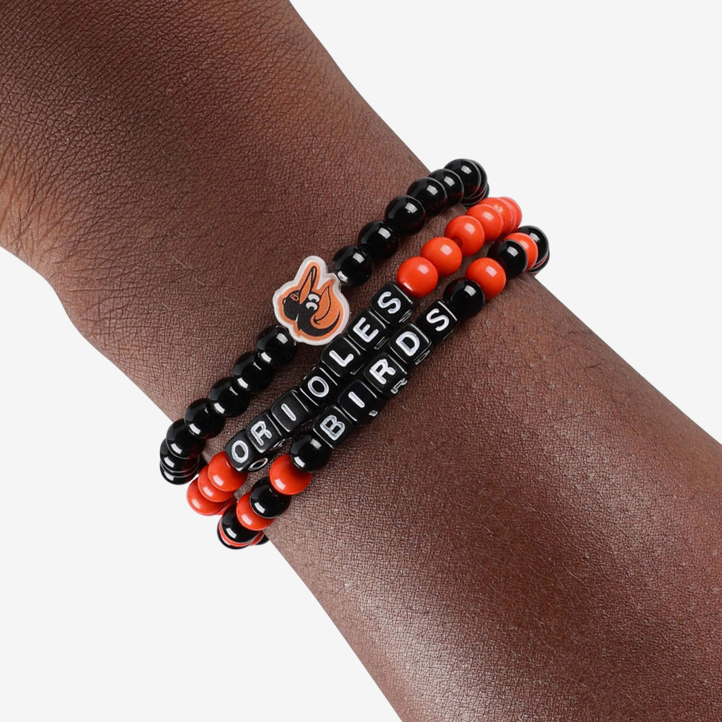 Baltimore Orioles 3 Pack Beaded Friendship Bracelet - Image 4