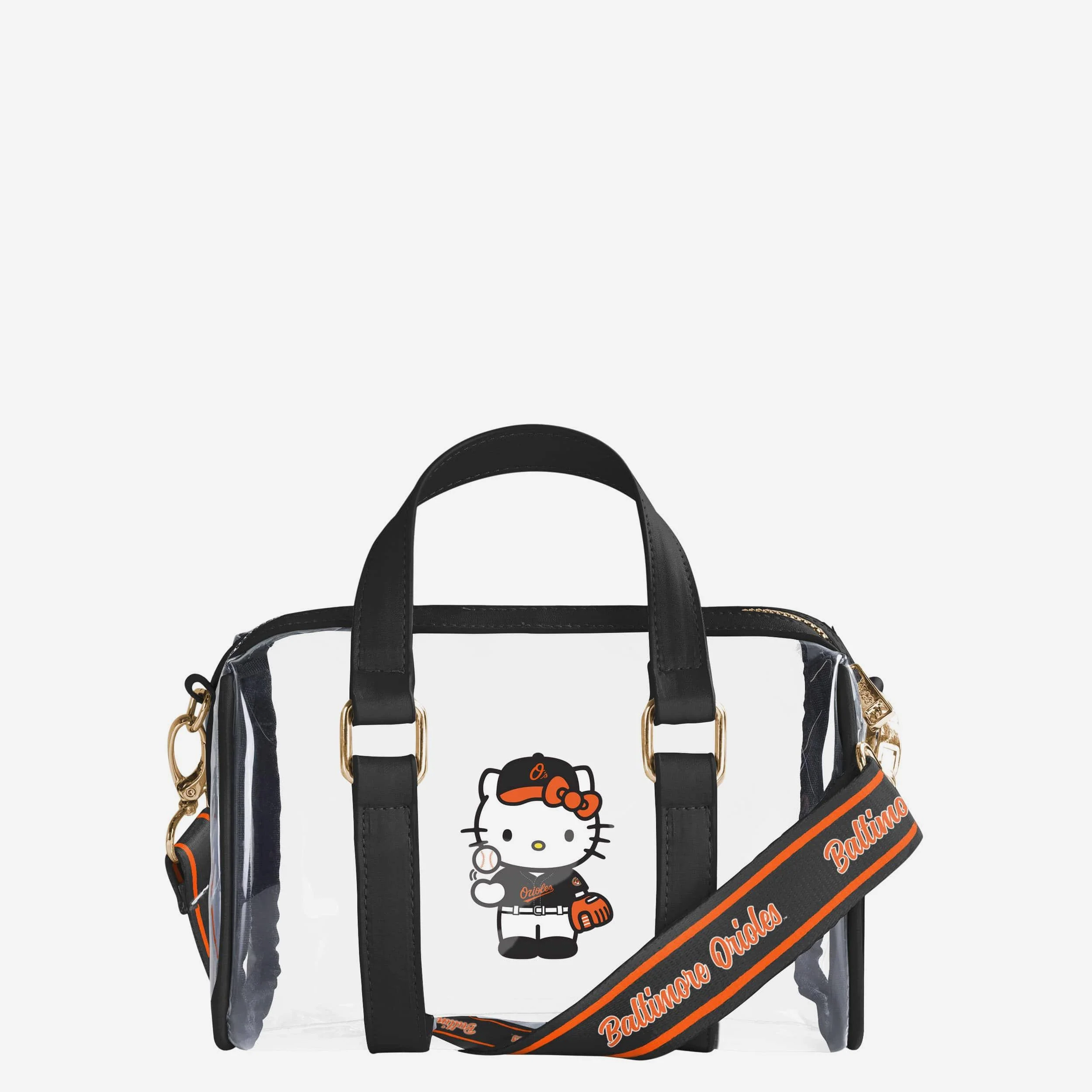 Baltimore Orioles Hello Kitty® Clear Barrel Bag