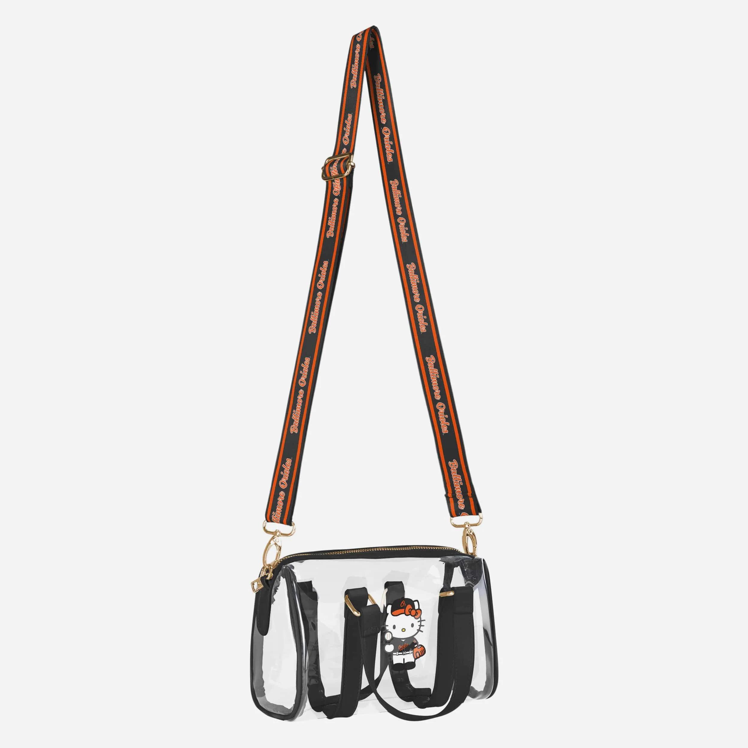 Baltimore Orioles Hello Kitty® Clear Barrel Bag - Image 2