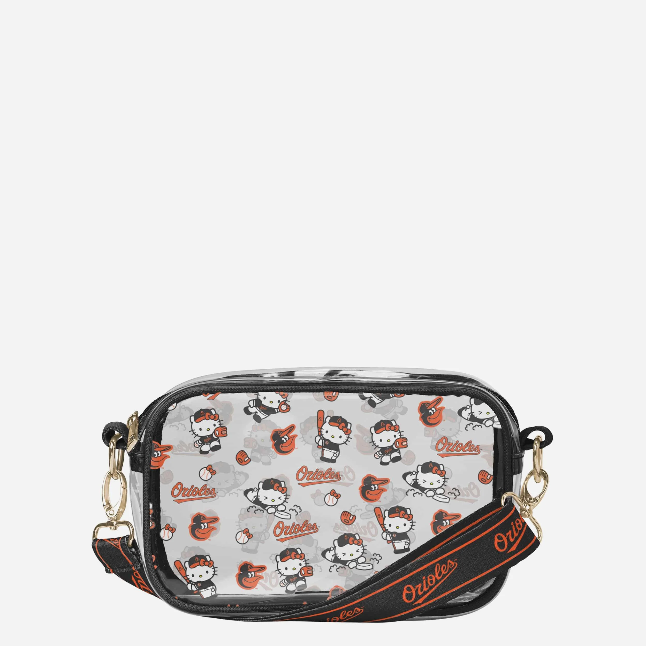 Baltimore Orioles Hello Kitty® Clear Crossbody Bag
