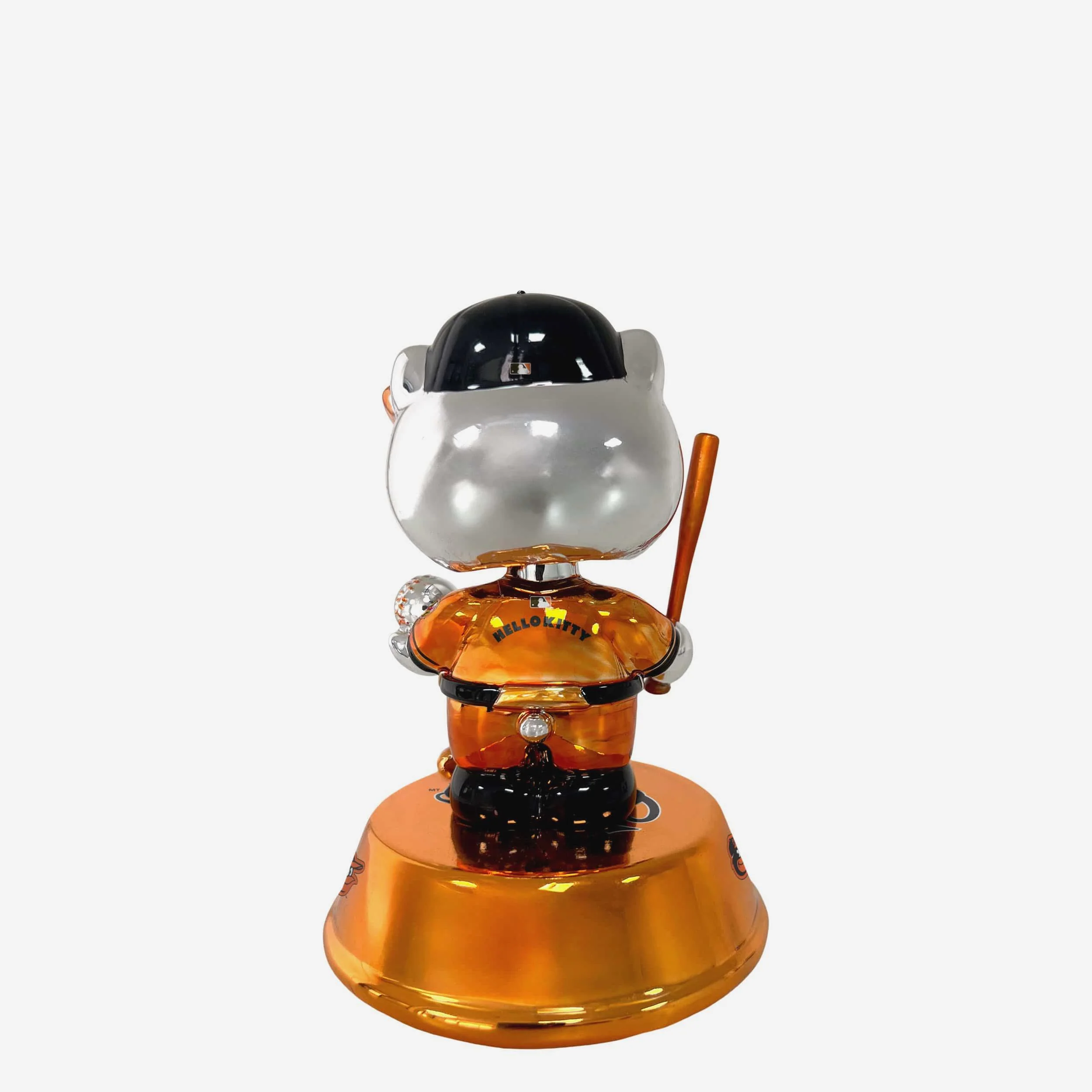 Baltimore Orioles Hello Kitty® Electroplated Edition Mini Bobblehead - Image 5