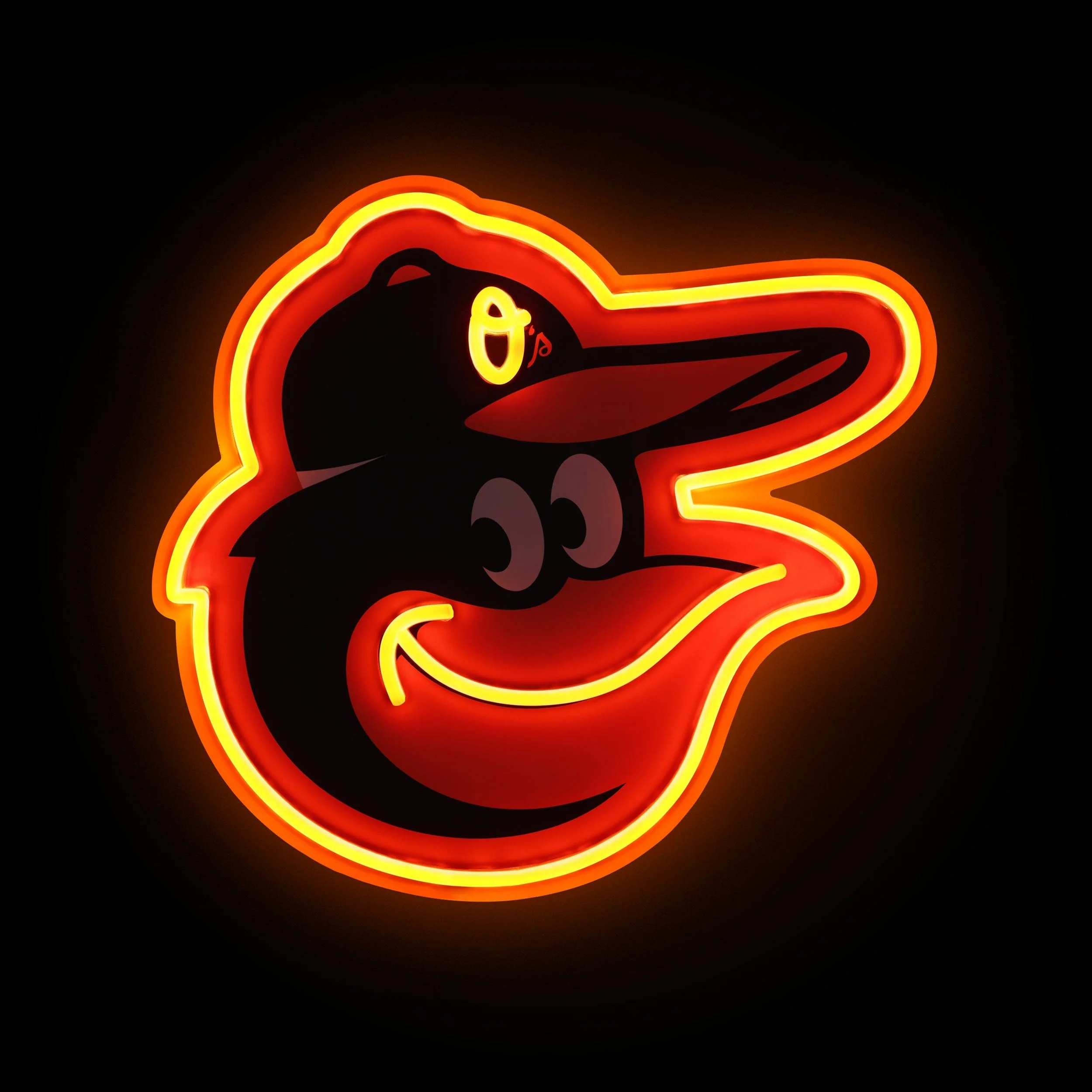 Baltimore Orioles LED Neon Light Up Team Logo Sign - Image 2