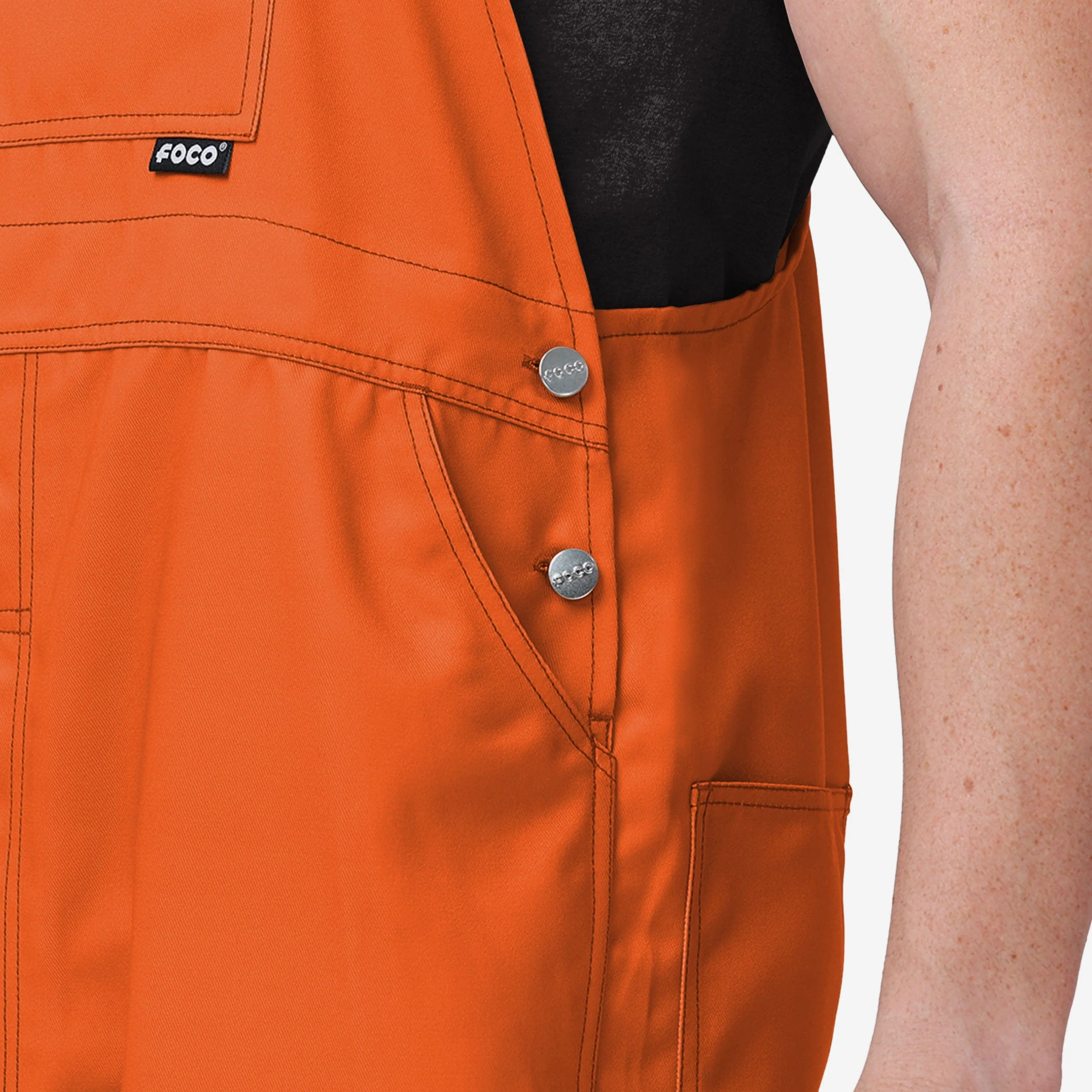 Baltimore Orioles Mens Big Logo Bib Overalls - Image 5