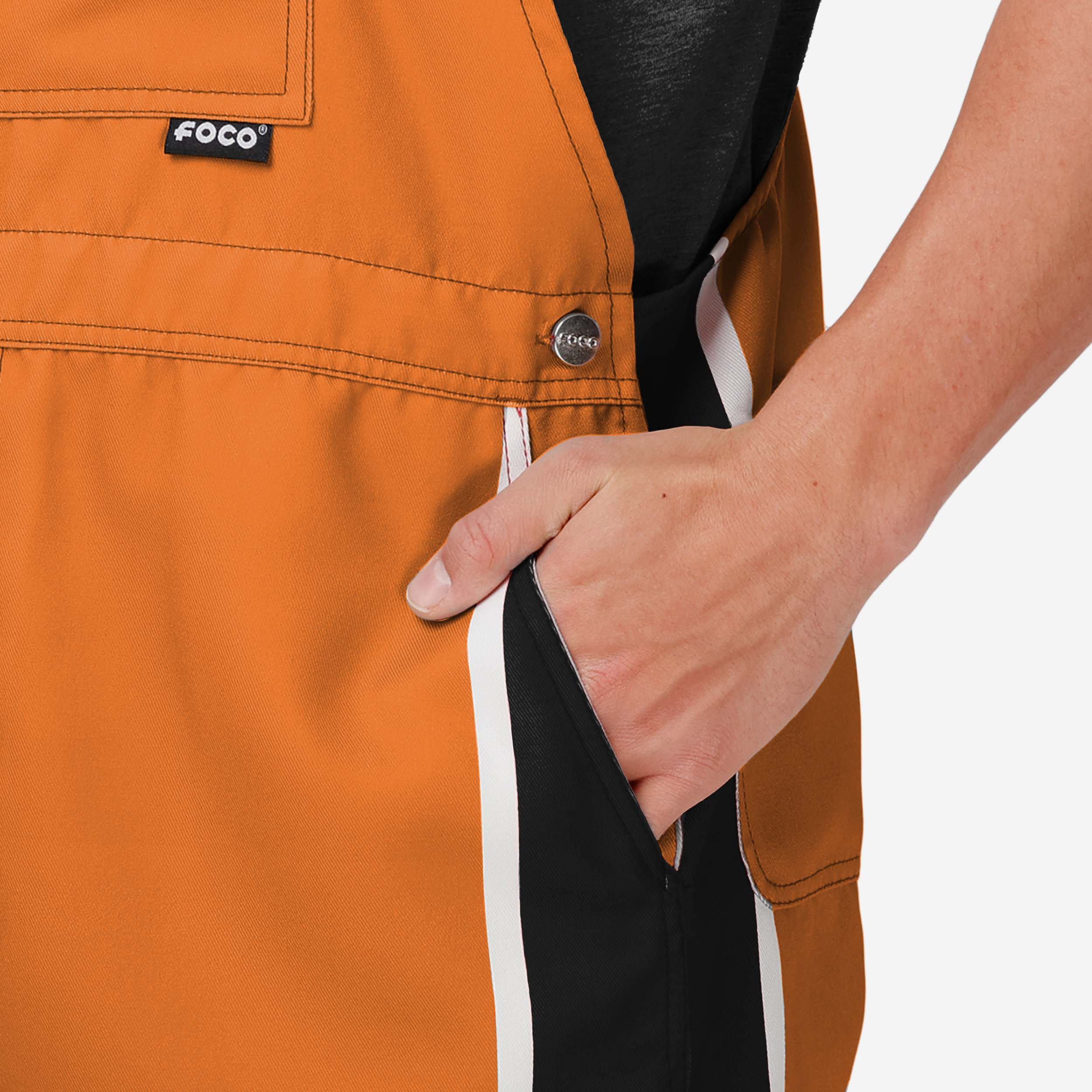 Baltimore Orioles Mens Team Stripe Bib Shortalls - Image 4