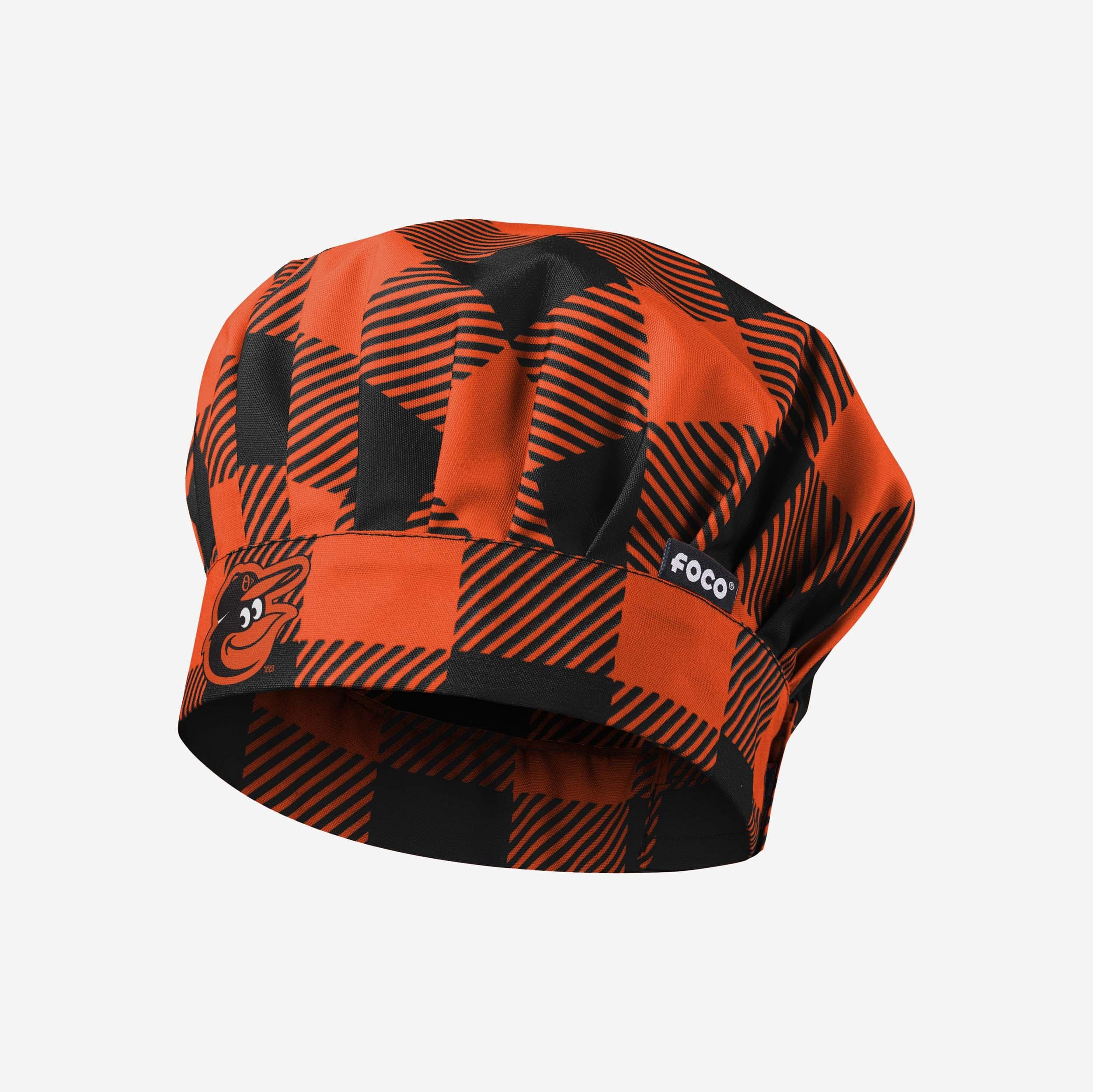 Baltimore Orioles Plaid Chef Hat