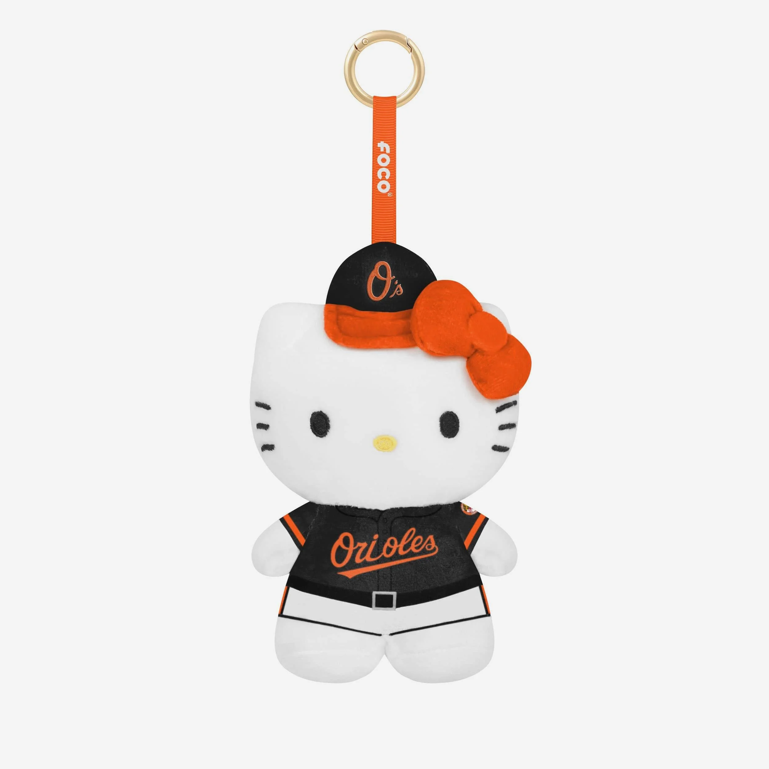 Baltimore Orioles Plush Hello Kitty® Bag Charm Keychain